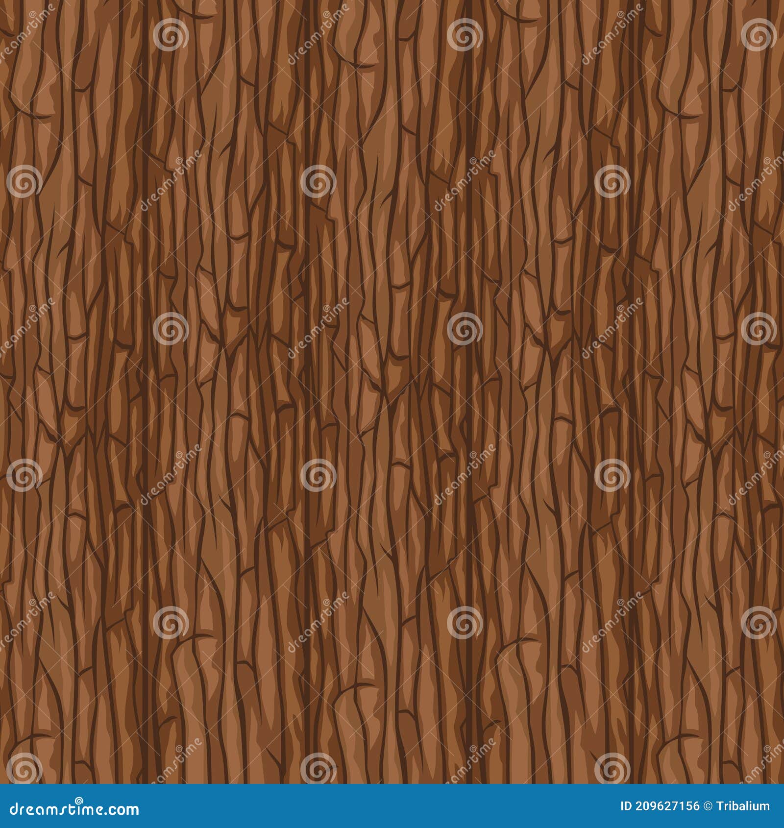 Texture of Tree Bark Wooden Background Vector Illustration Stock