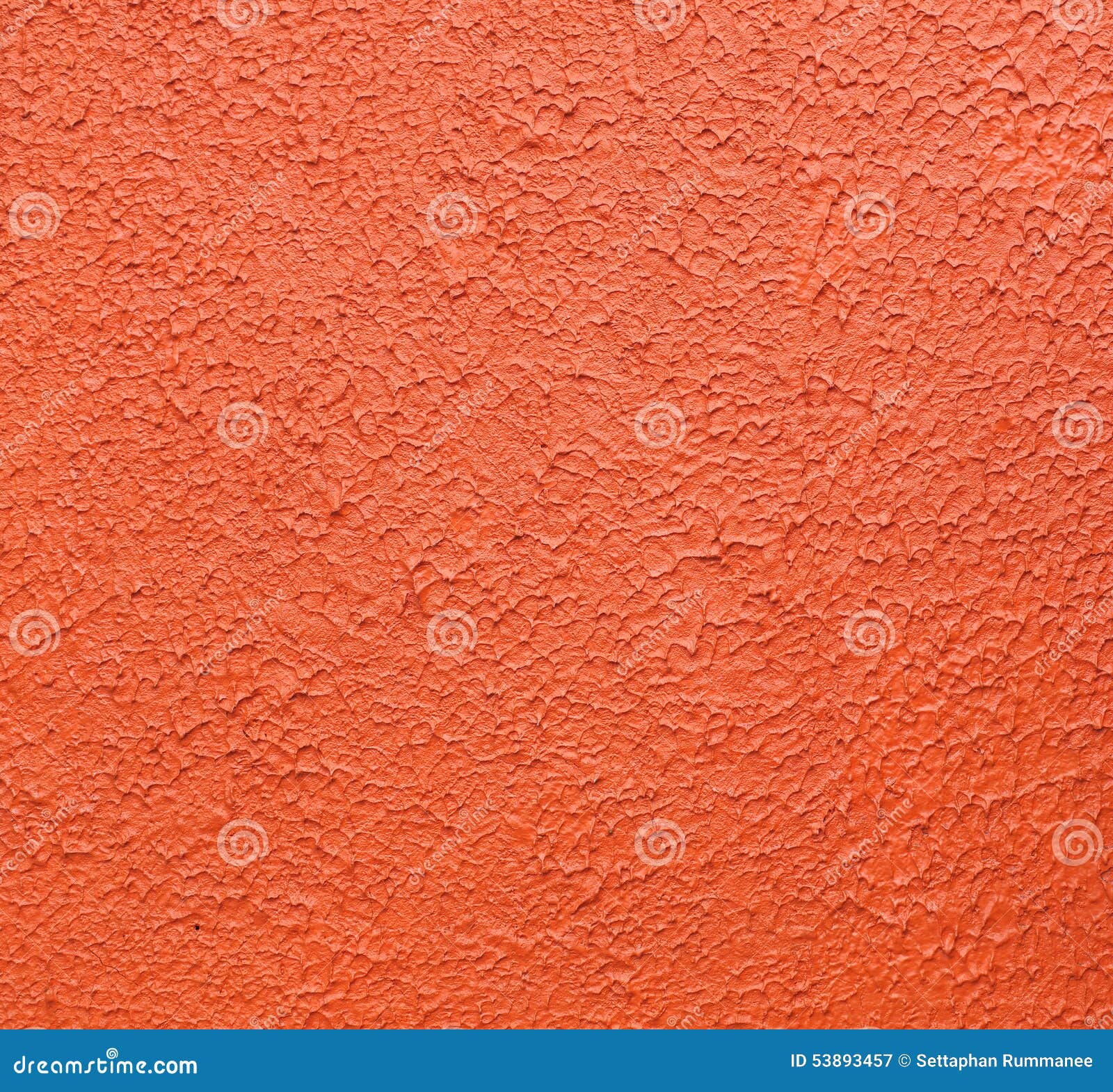 The Texture of Wall from Orange Color by Painted for Background Stock