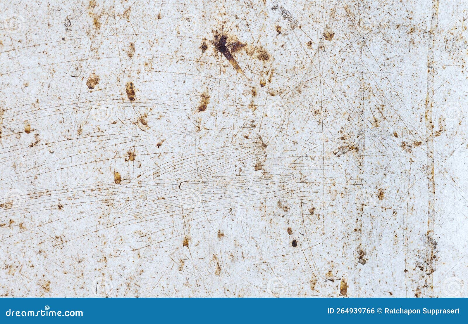 Texture White Metal Wall with Rust Stains Stock Photo Image of peeling, paint 264939766