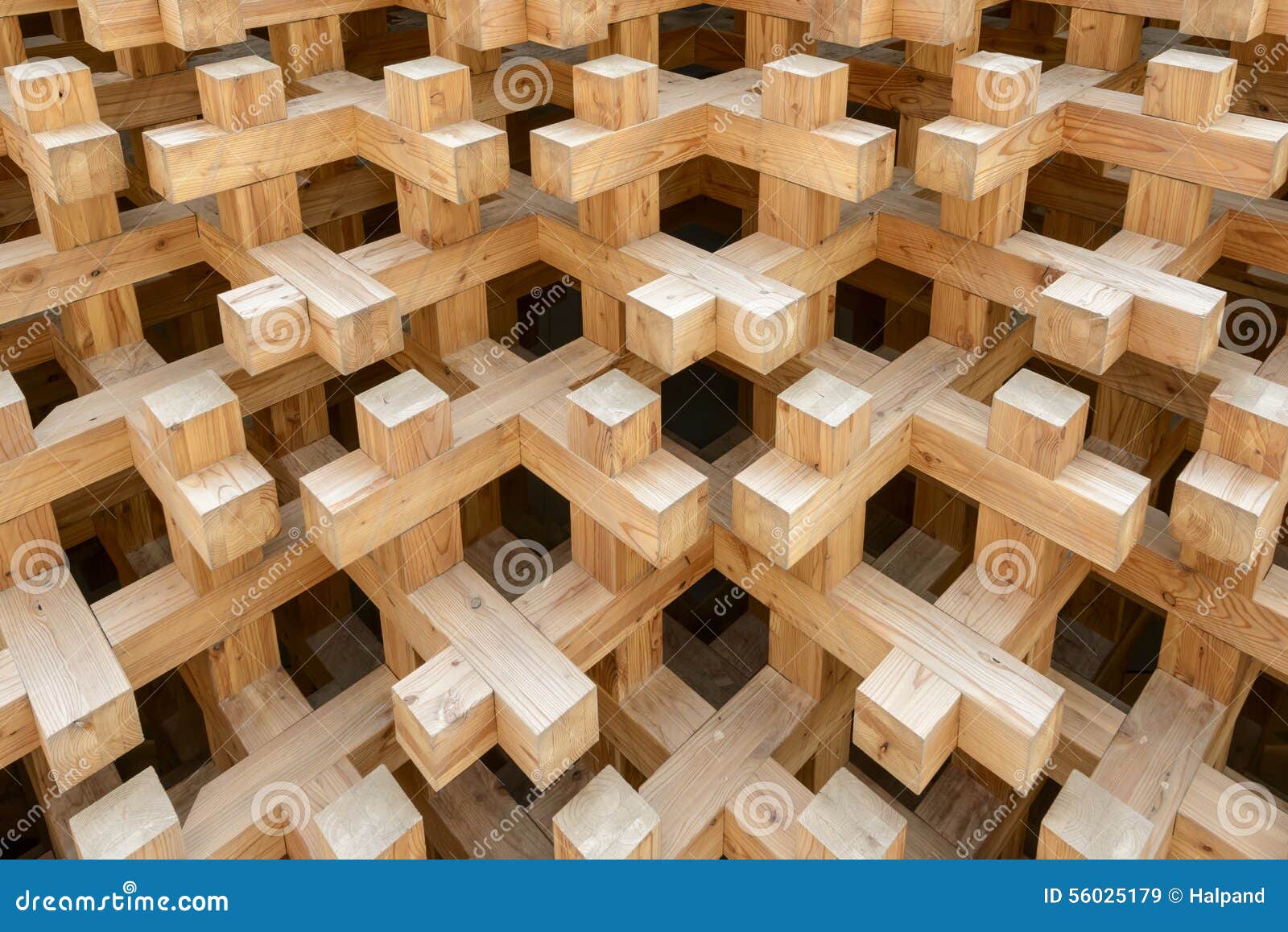 Texture Of Wood Joints At Japan Pavilion , EXPO 2015 Milan ...