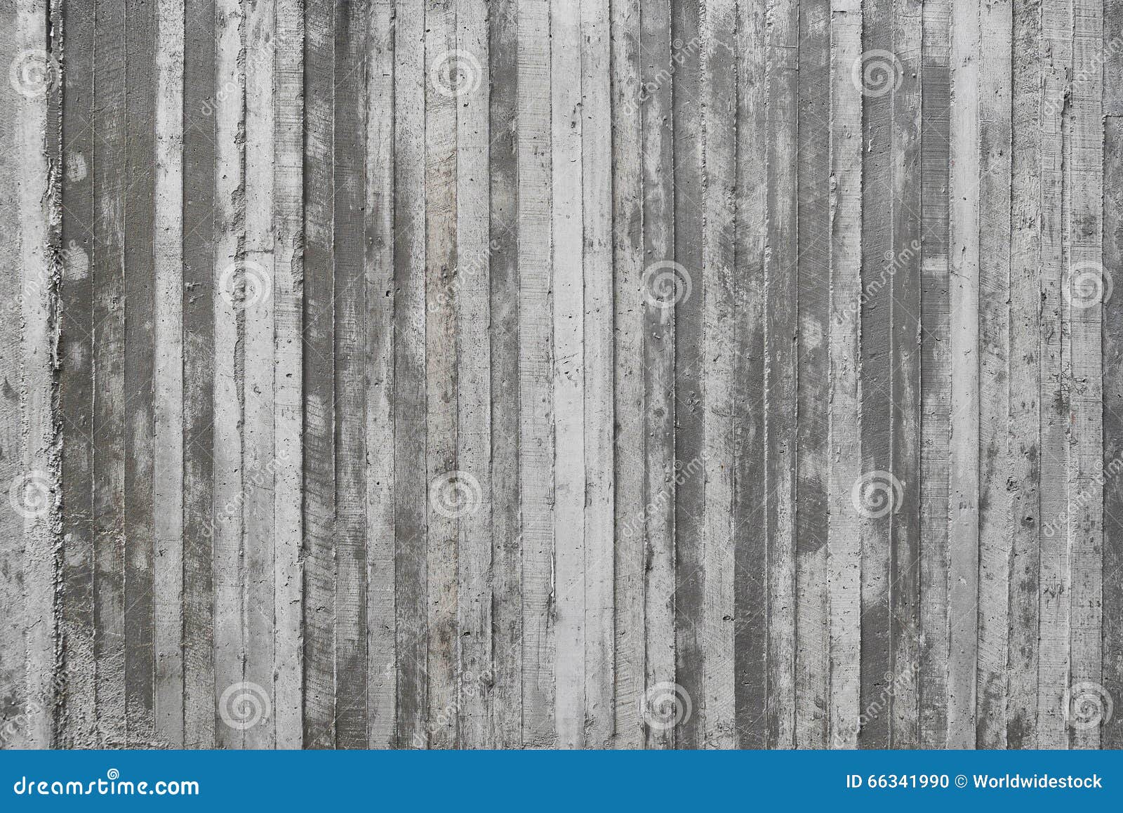 texture of wooden formwork stamped on a raw concrete wall