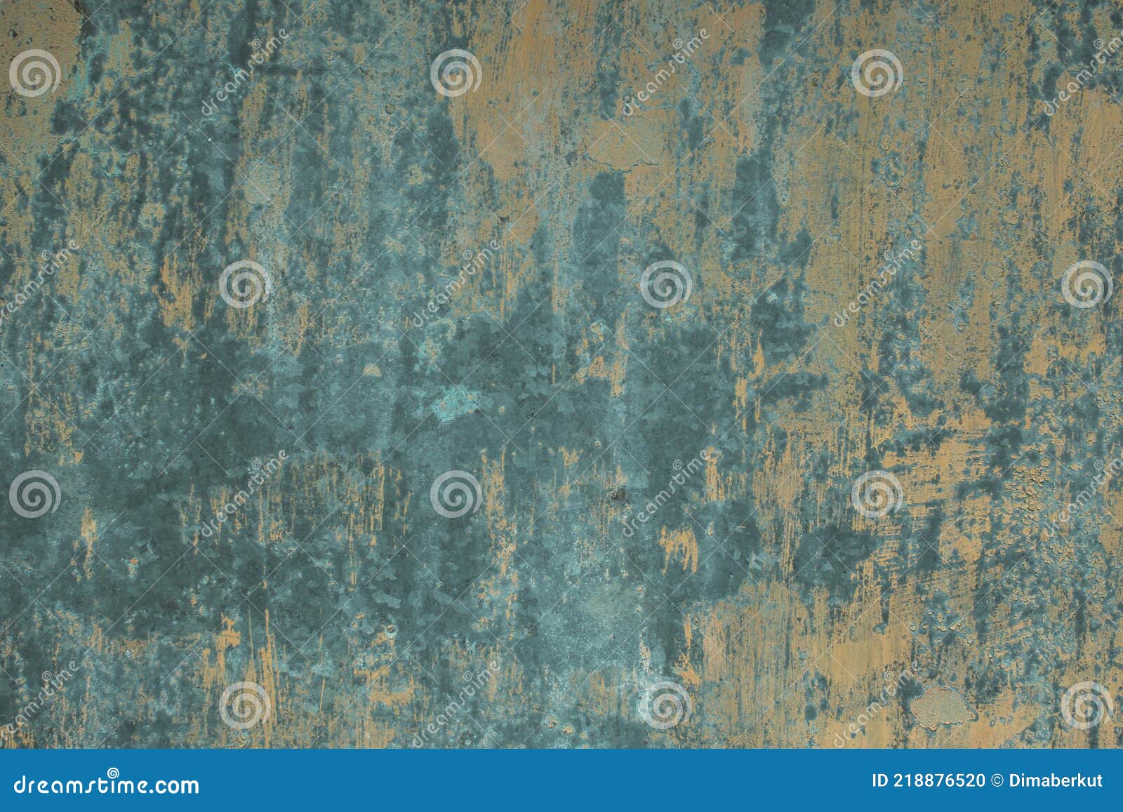 The Texture of a Worn Metal Surface with Traces of Old Paint. Stock Photo Image of effect