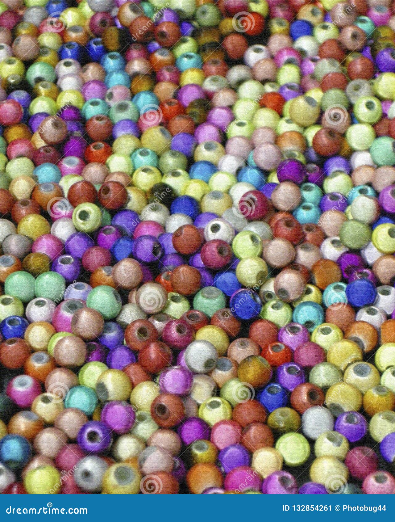 Textured Close Up of Colorful Beads Used for Jewelry Making Stock Image ...