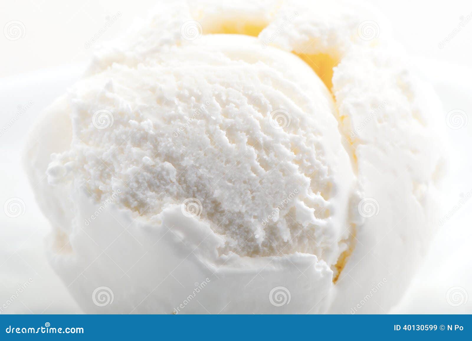 Textured Ice Cream Closeup Stock Image