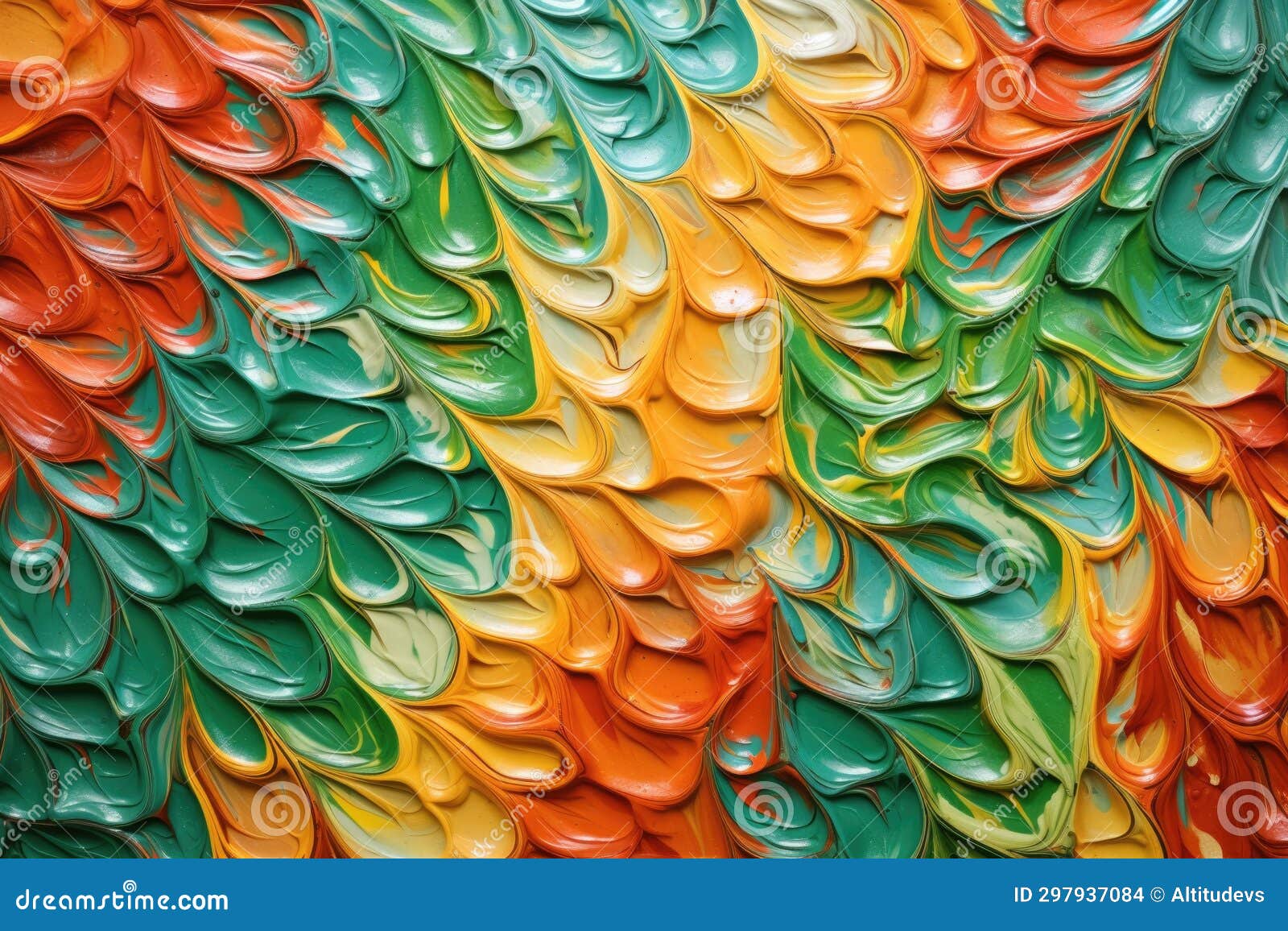 Textured Patterns of Oil Paint on Ceramic Tile Stock Photo Image of