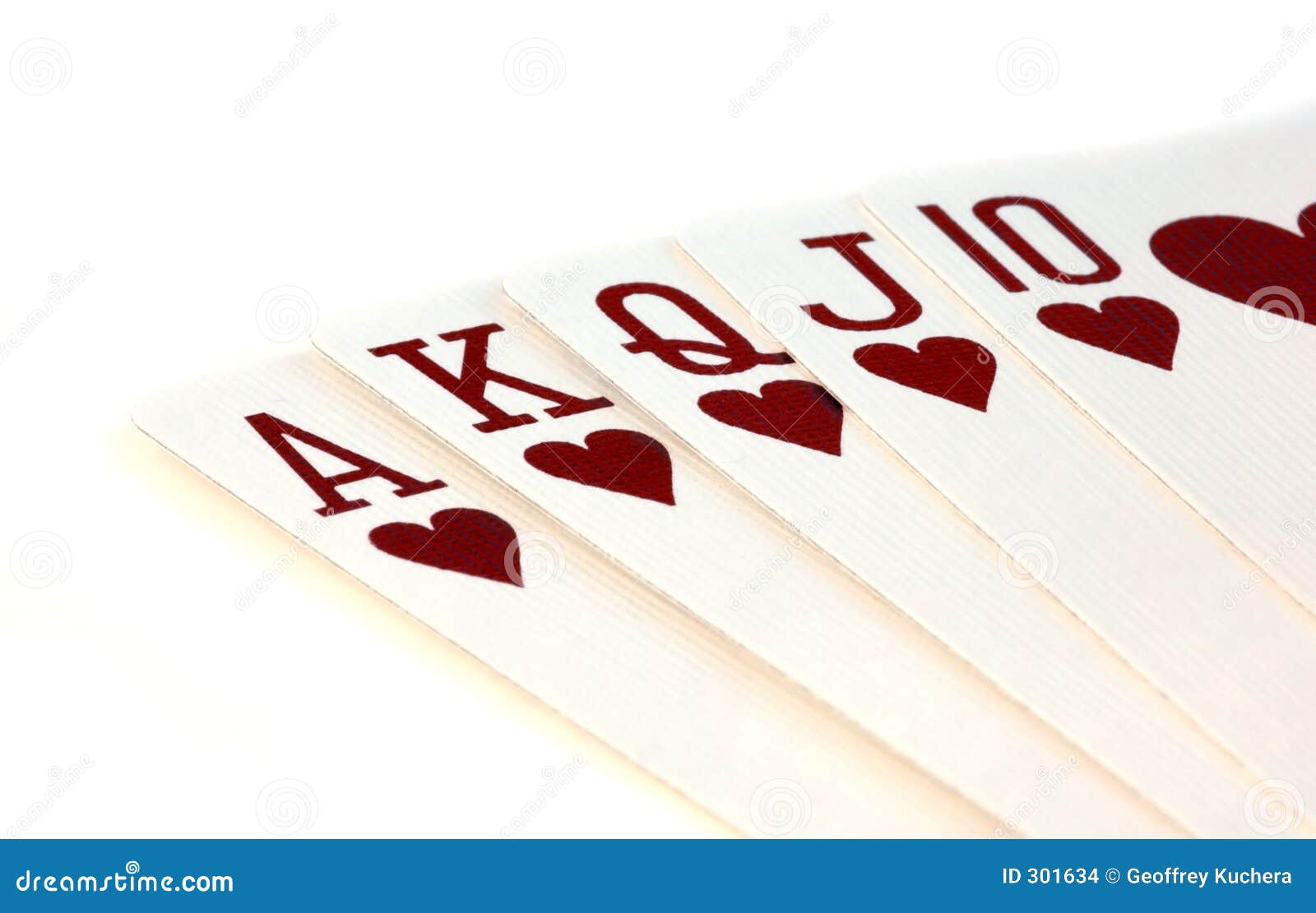 Textured Playing Cards on White Stock Photo Image of flush, texture