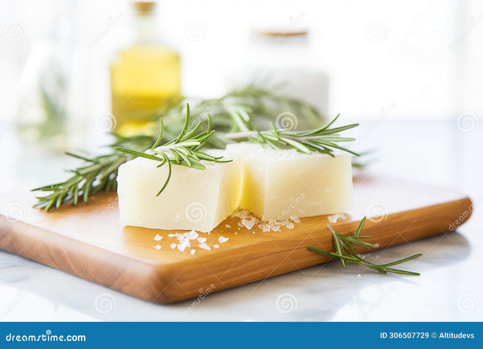 textured soap suds from organic rosemary-infused detergent on a shiny surface
