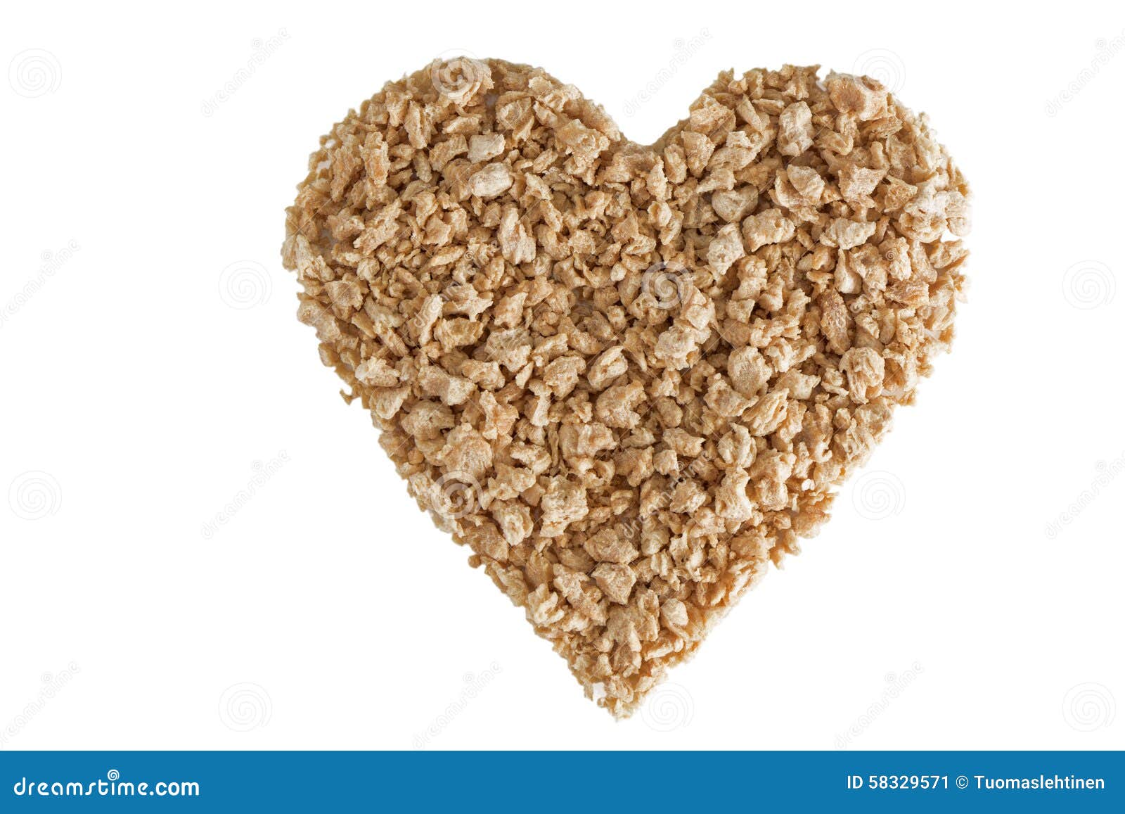 Textured Soy Protein Granules in a Shape of a Heart Stock Image Image