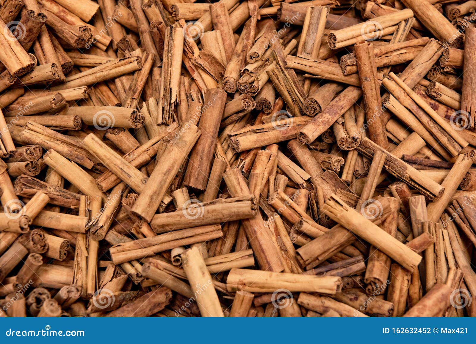 textured stack of cinnamon sticks