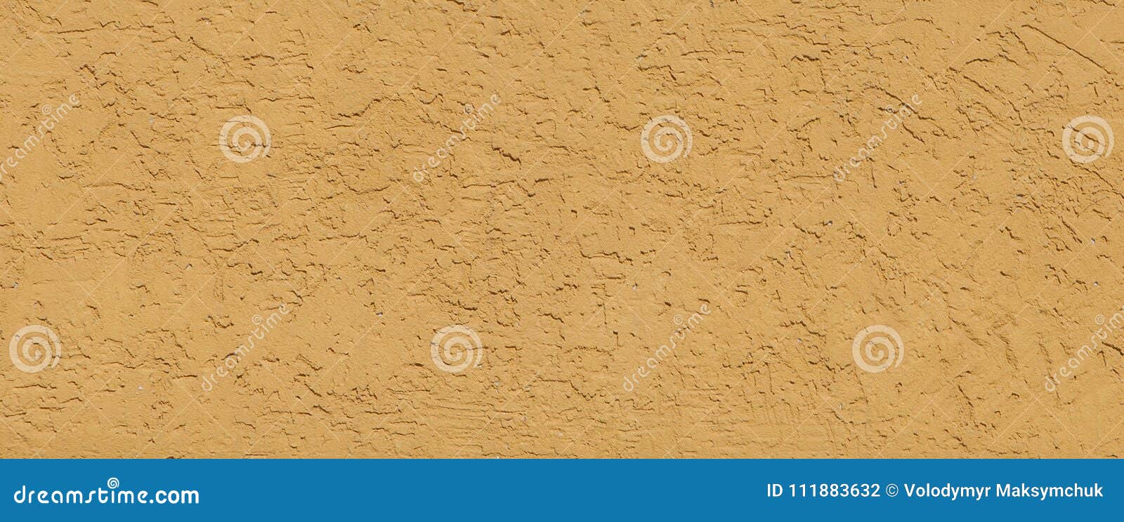 Textured Yellow Plaster Wall Background Structural Venetian