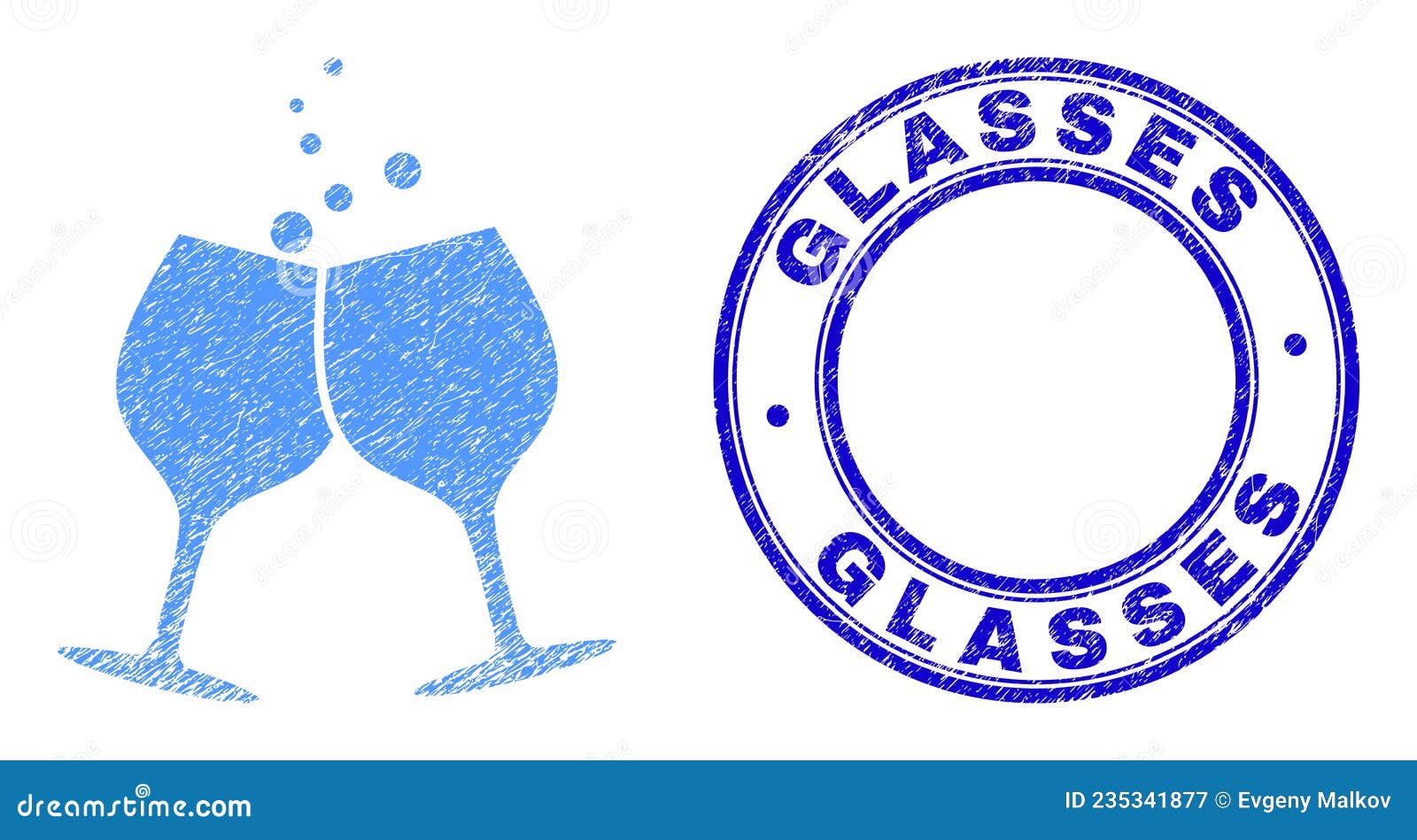 Texturierte Gläser Wasserzeichen Und Grunge Texturierte Alkohol Gläser  Chefin Symbol Vektor Abbildung - Illustration von champagner, schmutz:  235341877