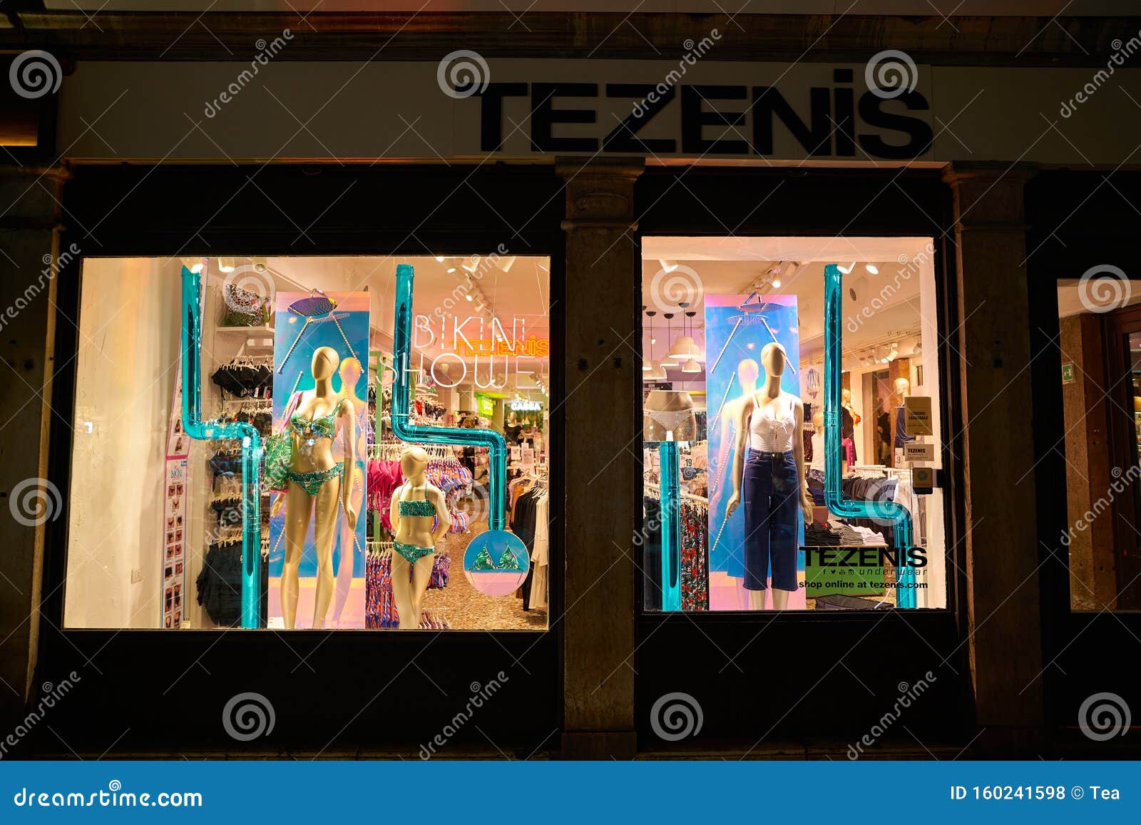 Tezenis editorial stock photo. Image of commerce, merchandise - 160241598