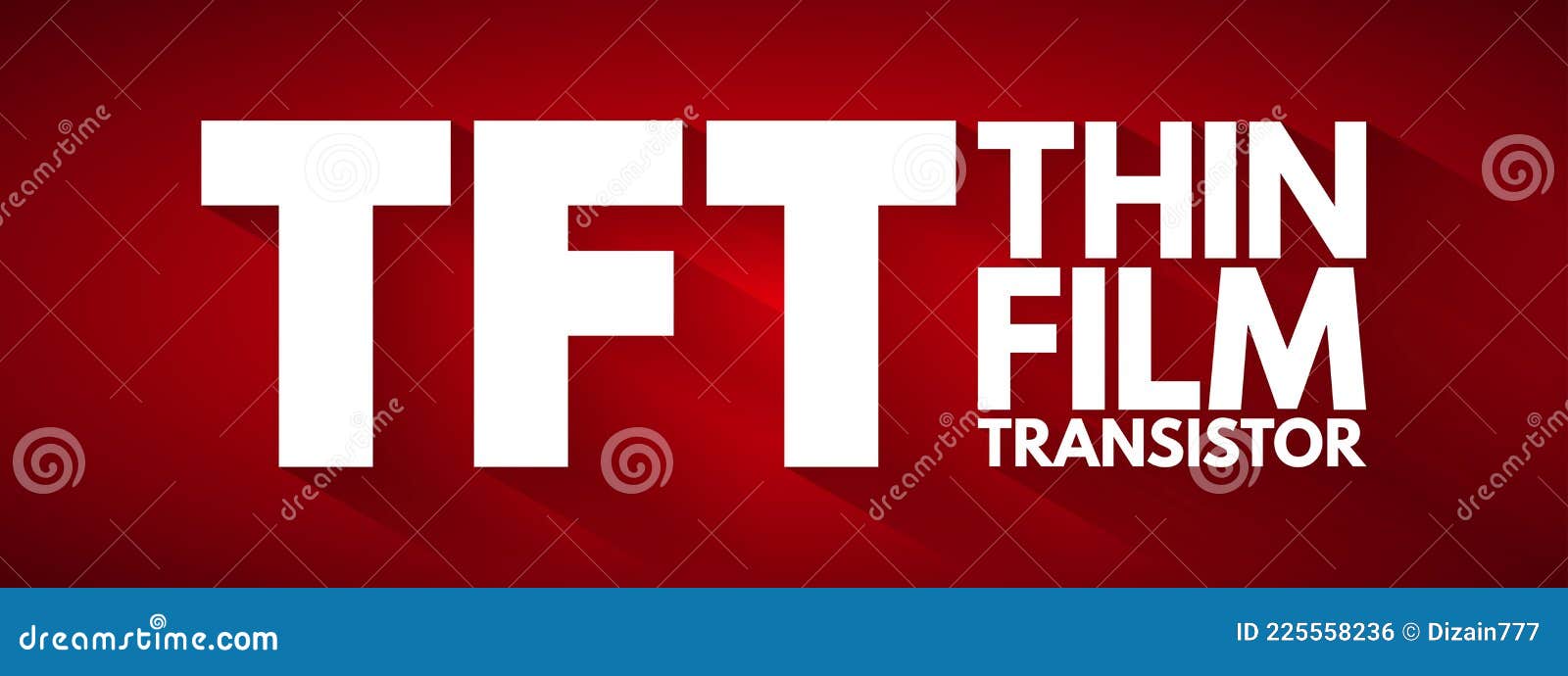 tft - thin film transistor acronym, technology concept background