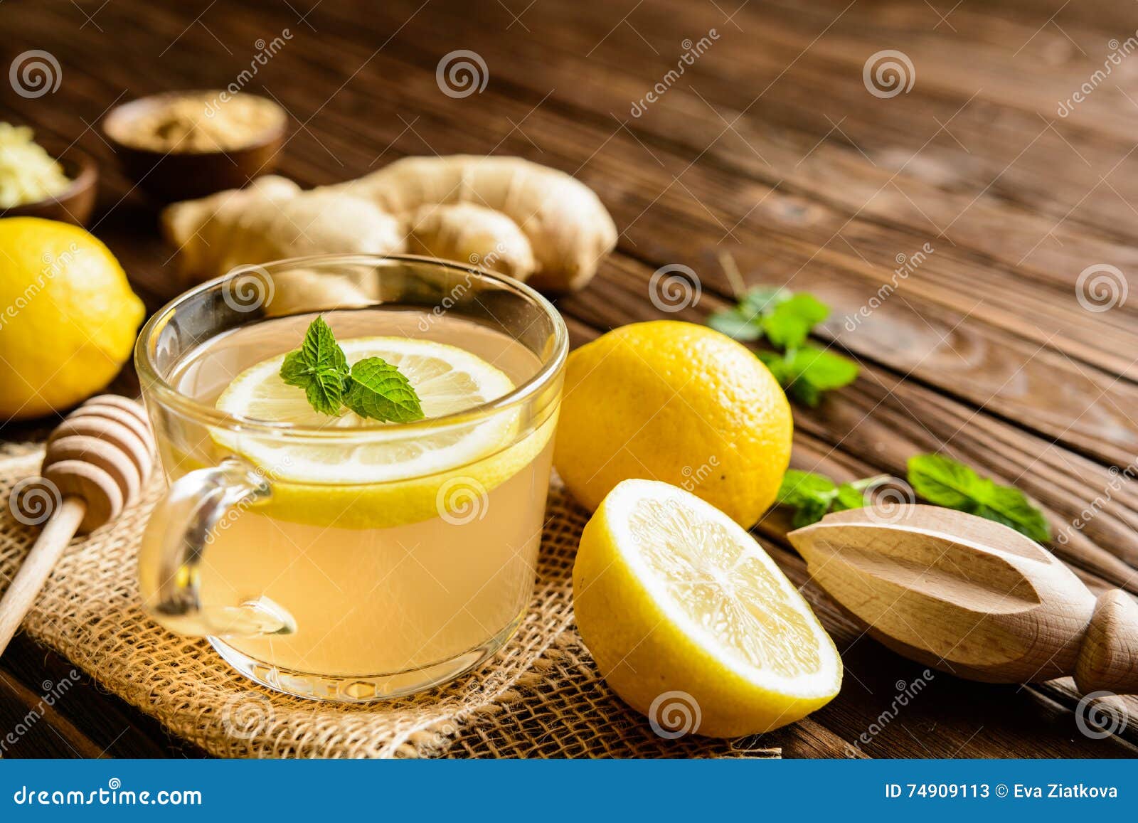 Infusion gingembre menthe citron & miel