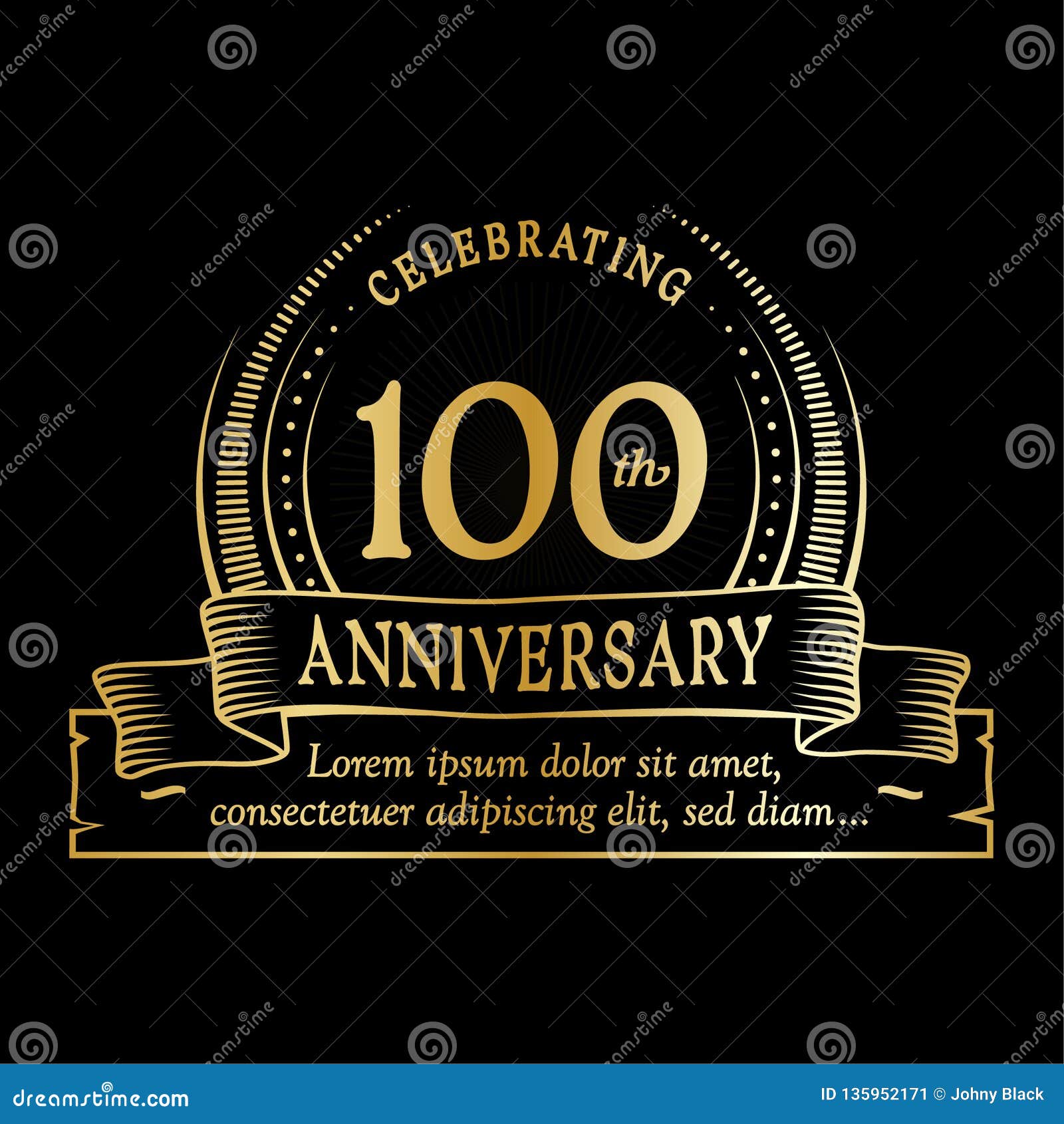 22th Anniversary Design Template. 22 Years Logo. One Hundred Within Anniversary Certificate Template Free