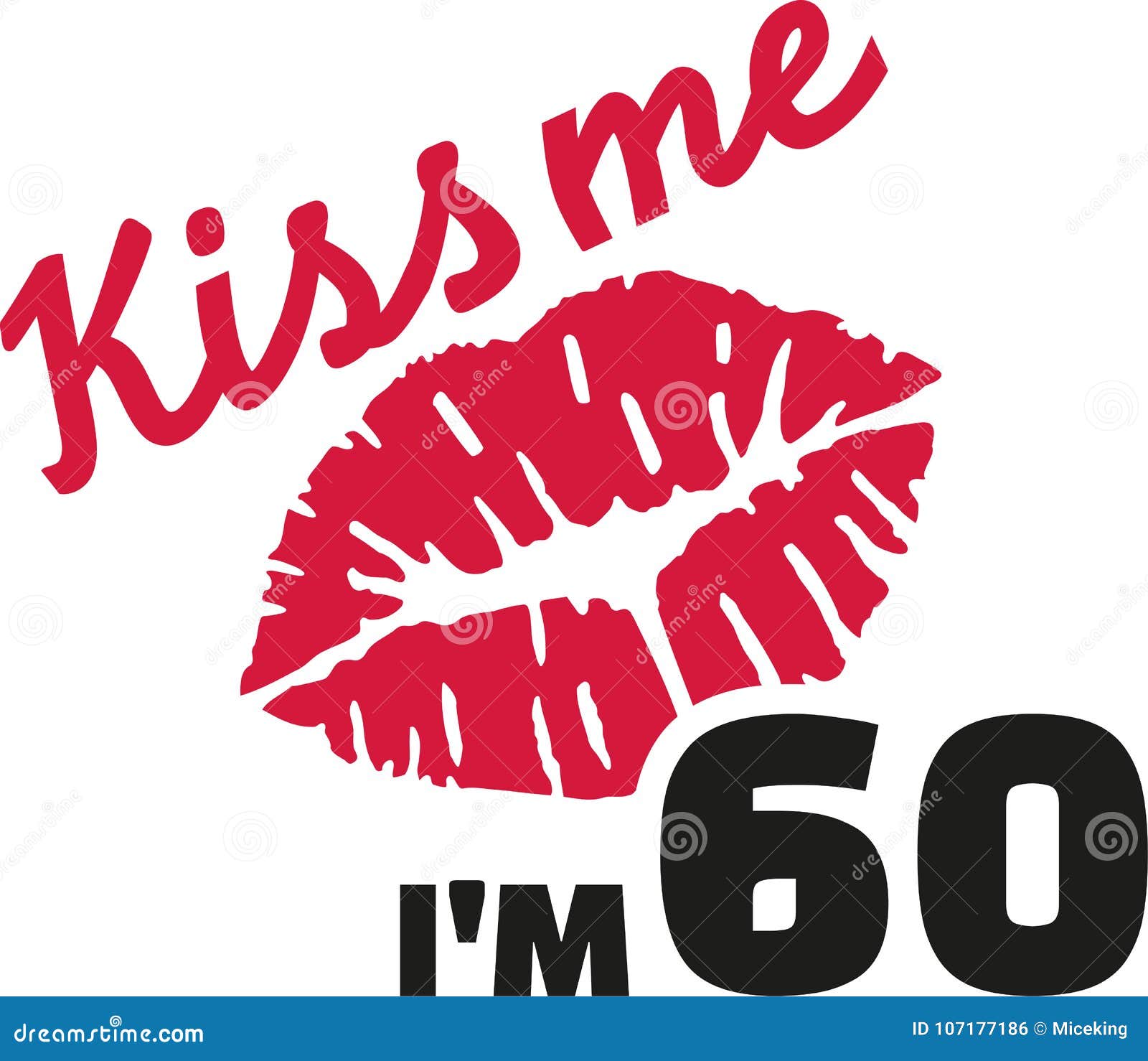 Cool Kiss Me Logo Design Stock Illustration