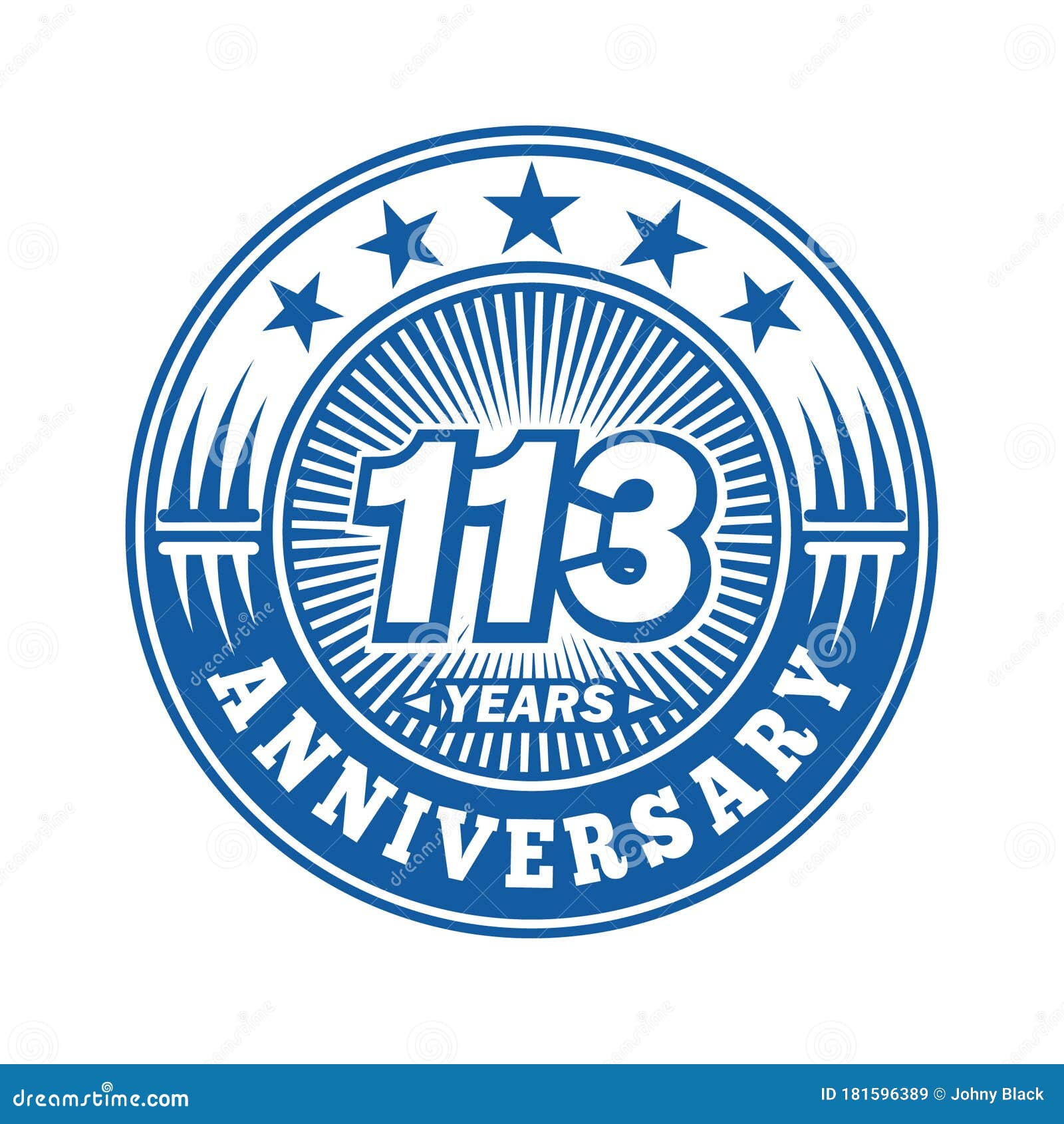 113 Years Anniversary Celebration 113th Anniversary Logo Design