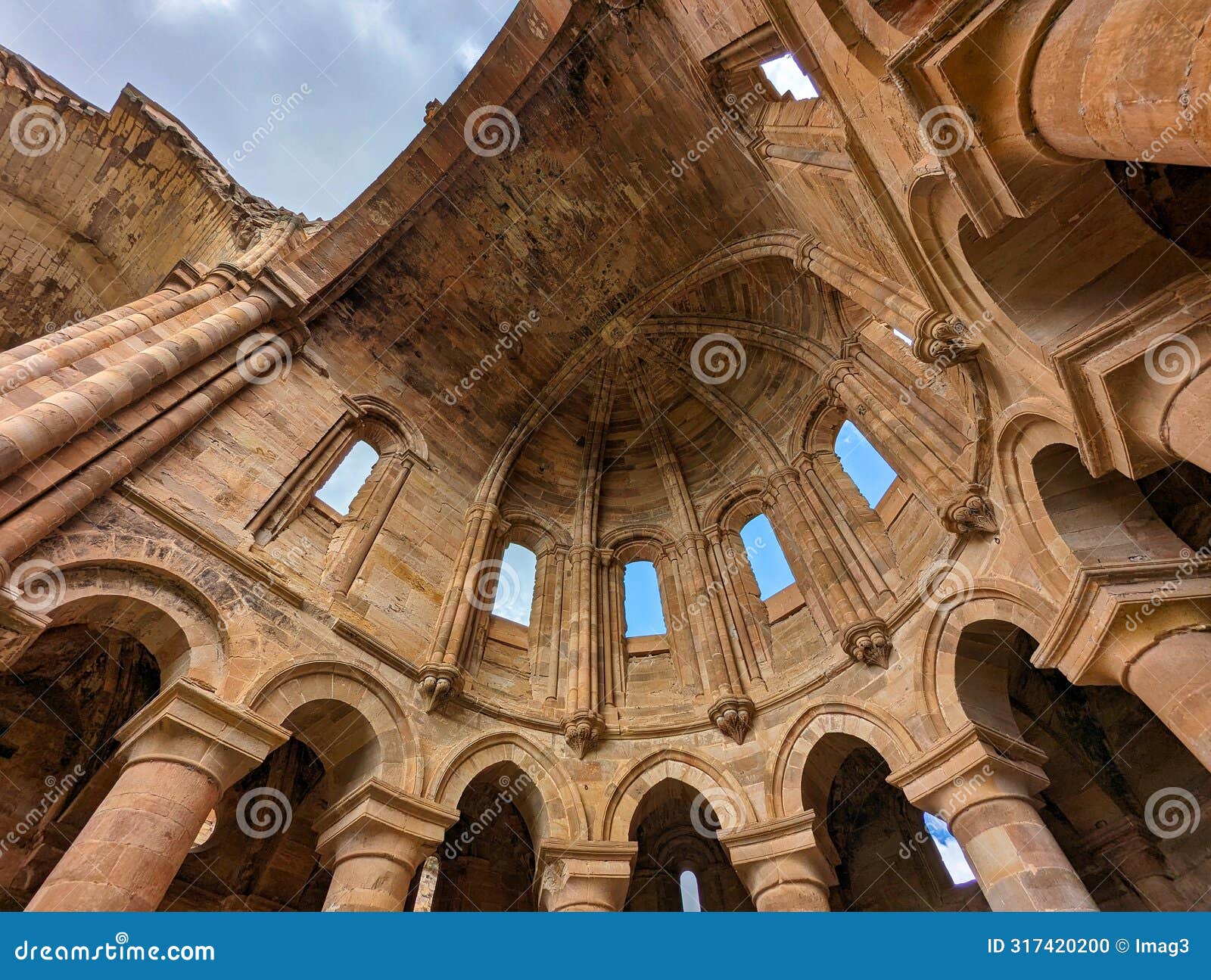 12th century cistercian monastery of santa maria de moreruela, granja de la moreruela, zamora, spain