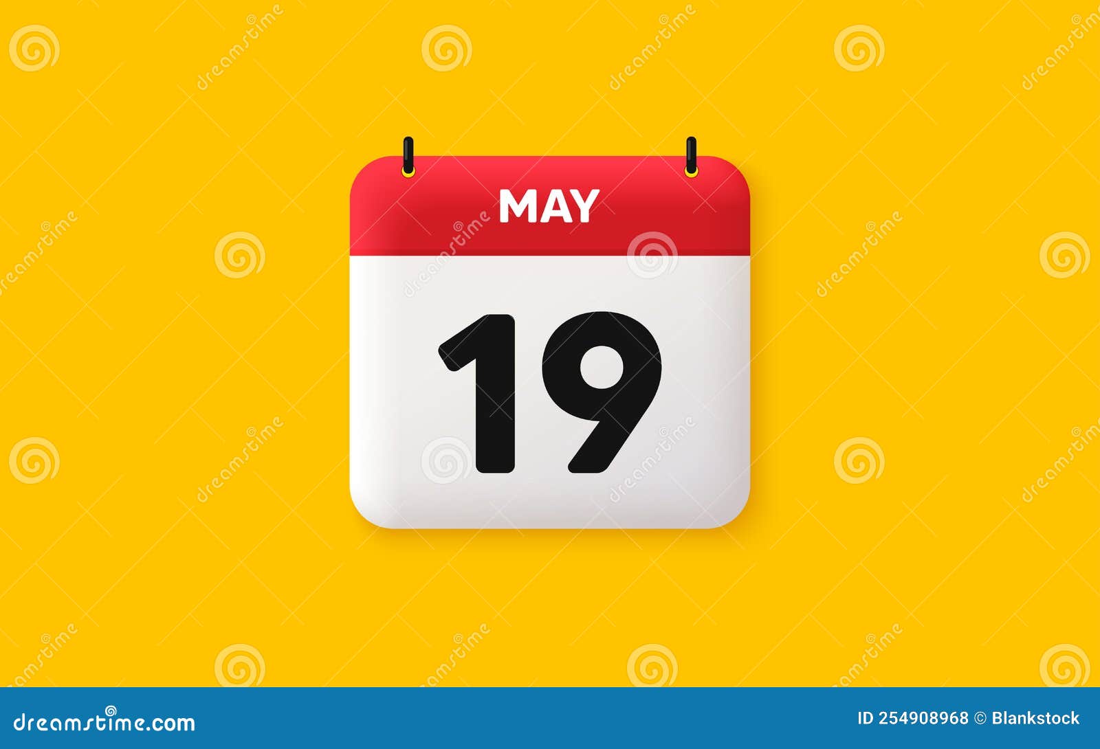 19th Day of the Month Icon. Event Schedule Date. Calendar Date 3d Icon.  Vector Stock Vector - Illustration of month, timetable: 254908968