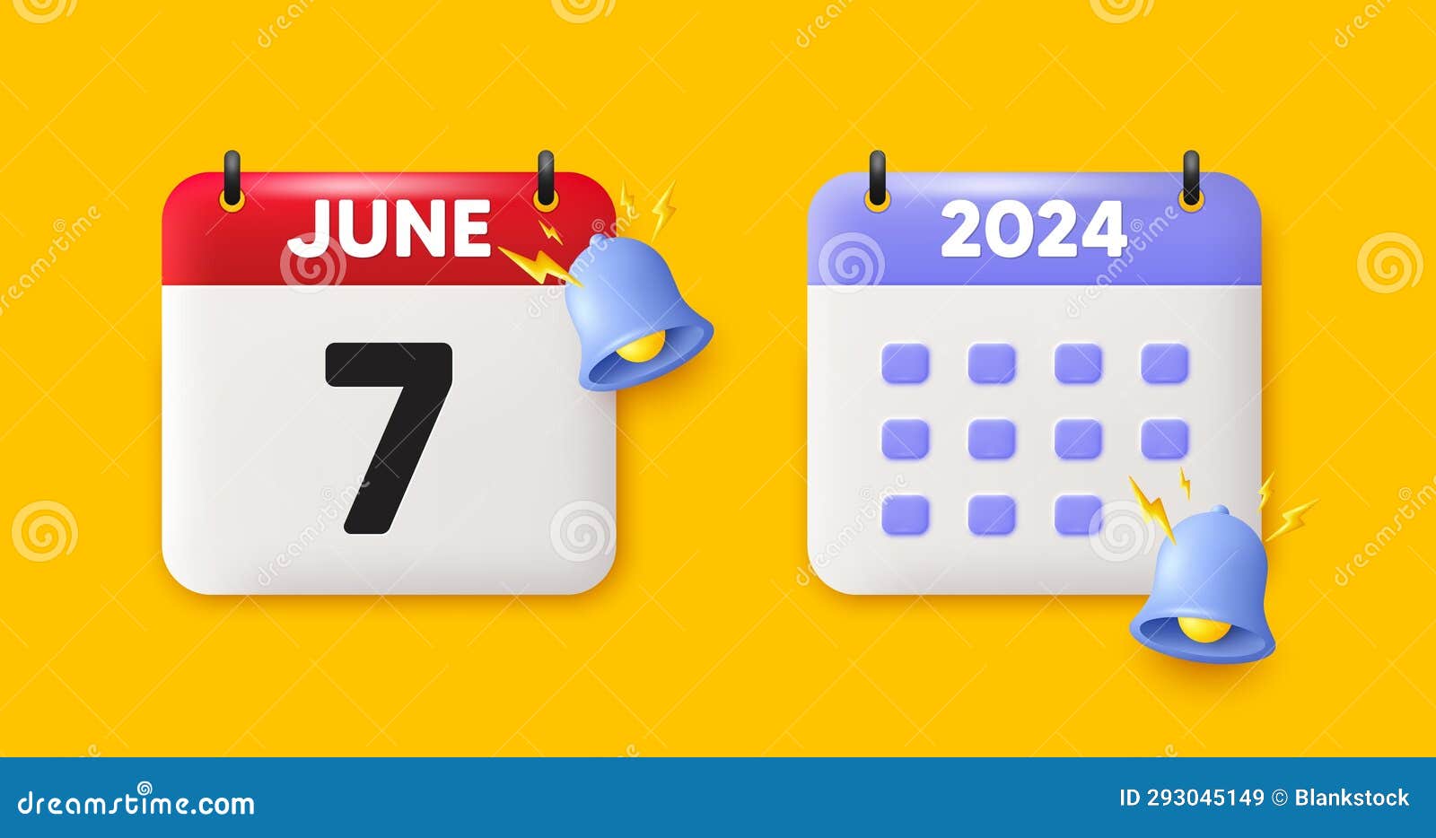 7th Day of the Month Icon. Event Schedule Date. Calendar Date 3d Icon.  Vector Stock Vector - Illustration of vector, seven: 293045149