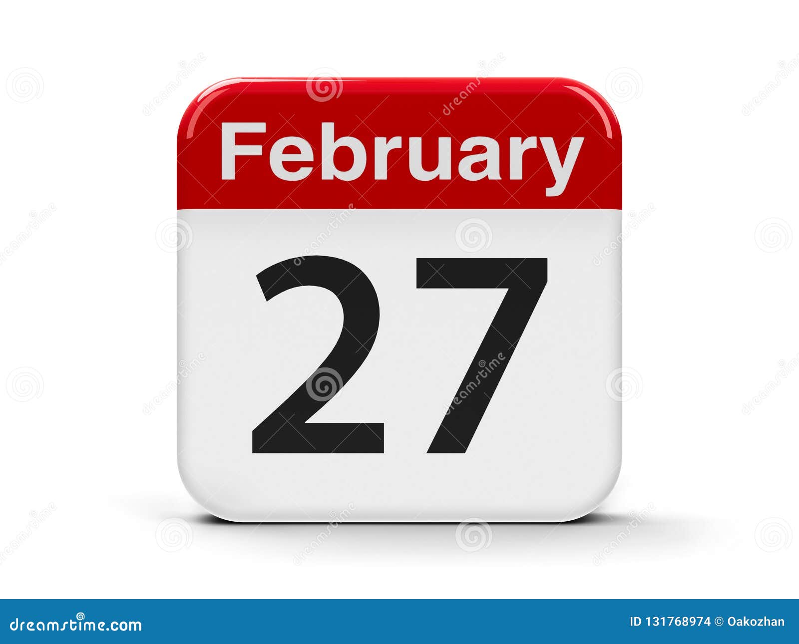 27th February calendar stock illustration. Illustration of 27th 131768974