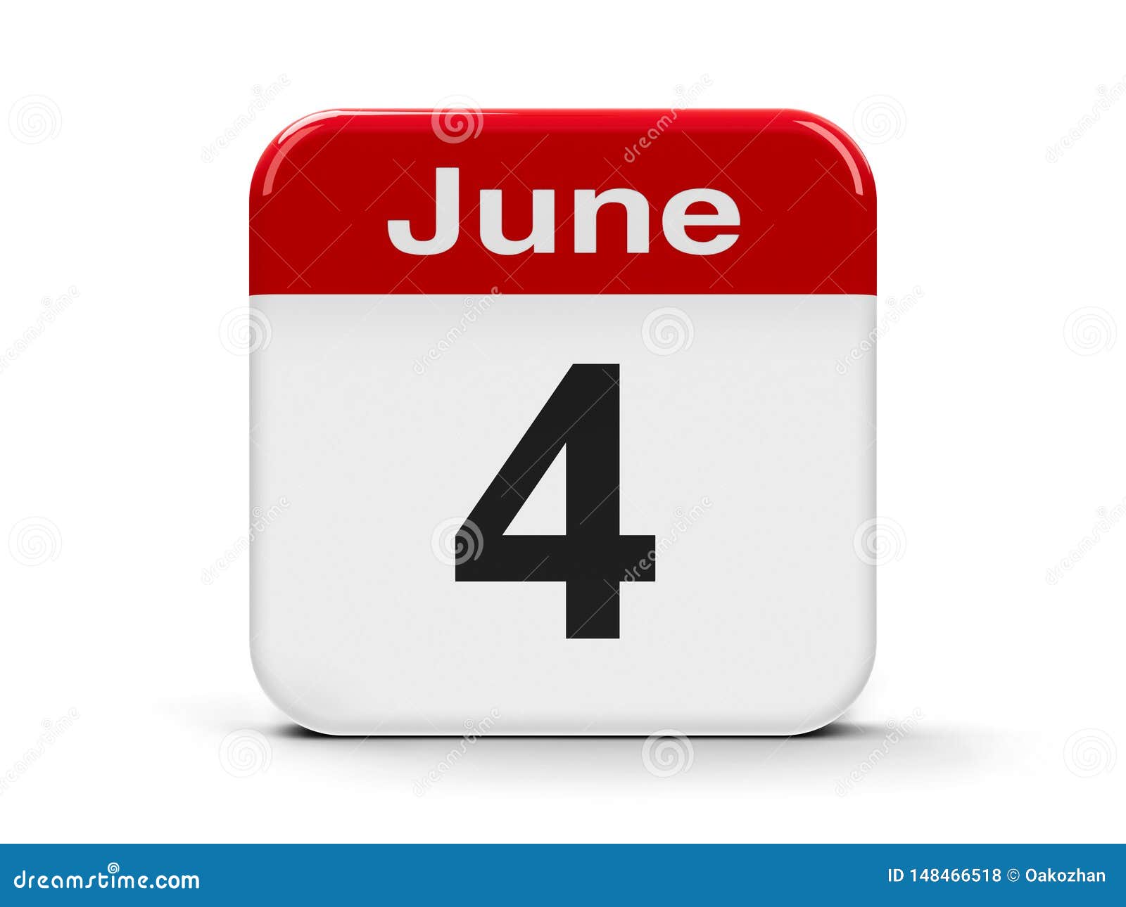 4th June Calendar stock illustration. Illustration of aggression