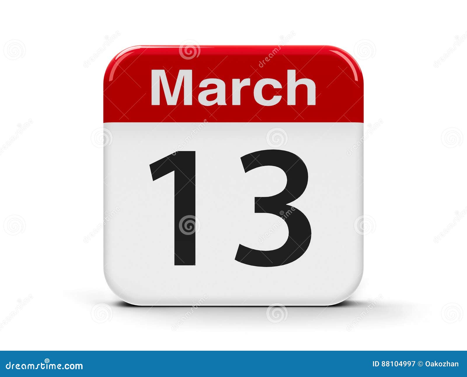 13th March stock illustration. Illustration of planning 88104997