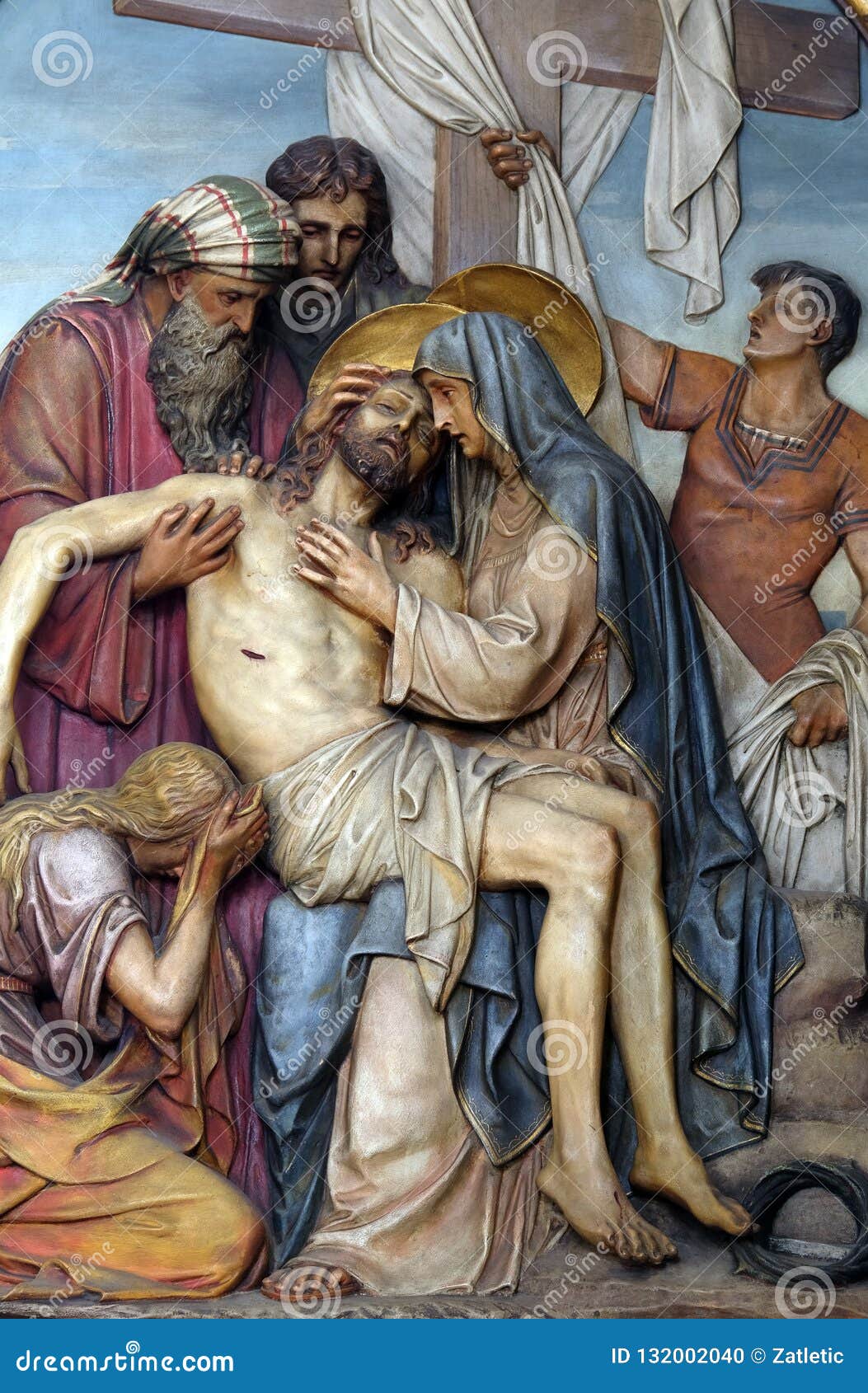 13th stations of the cross,jesus ` body is removed from the cross