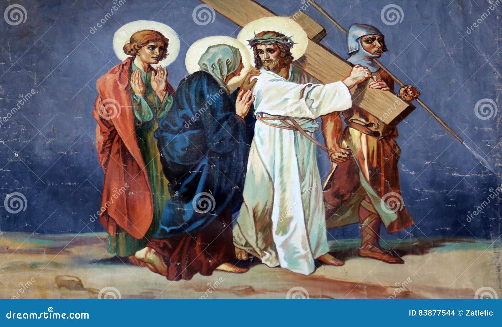 4th Stations of the Cross, Jesus Meets His Mother Editorial Stock ...