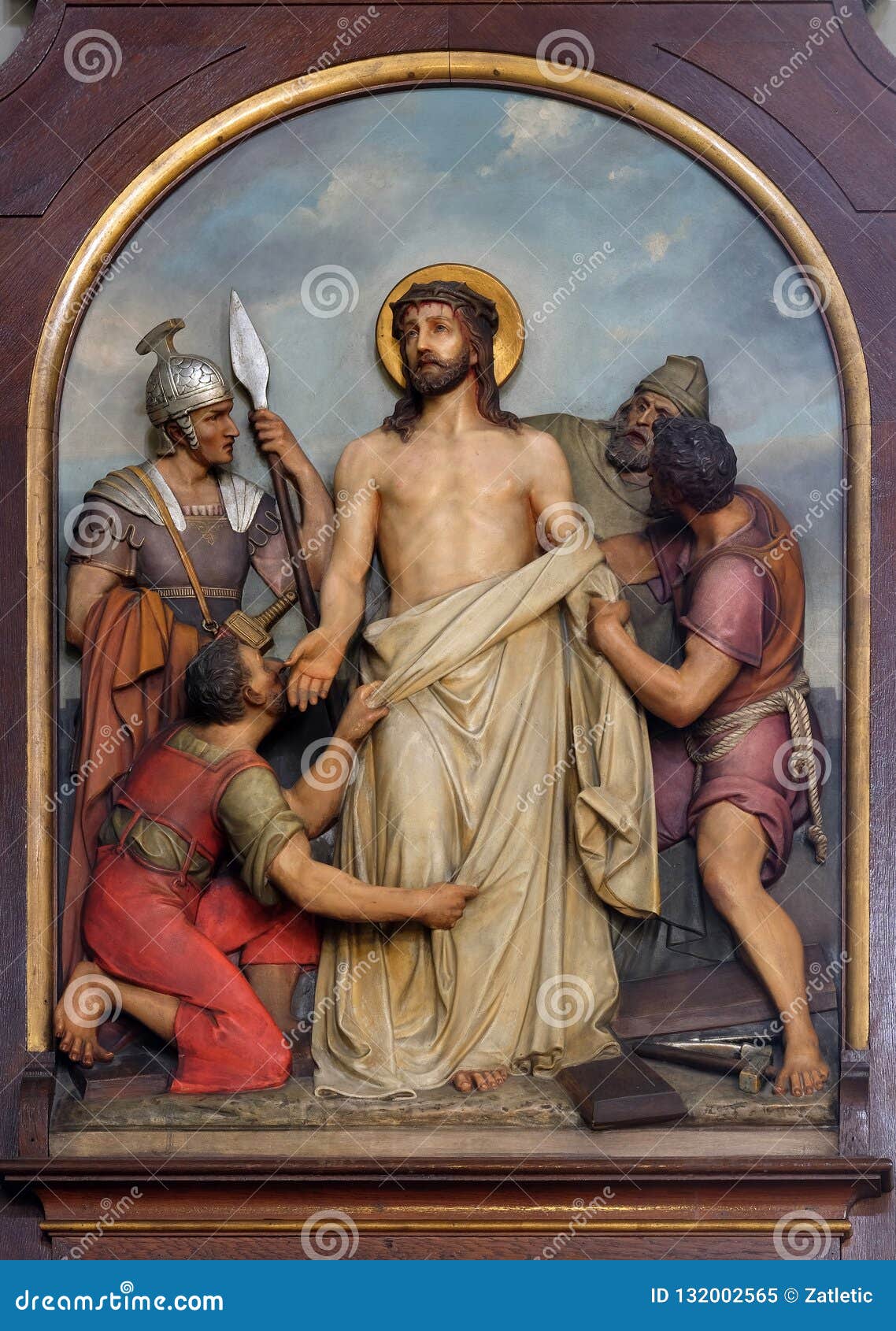 10th stations of the cross, jesus is stripped of his garments