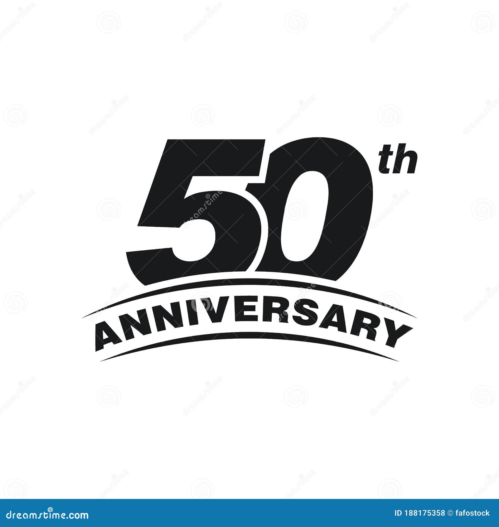50th Years Anniversary Celebration Icon Vector Logo Design Template ...