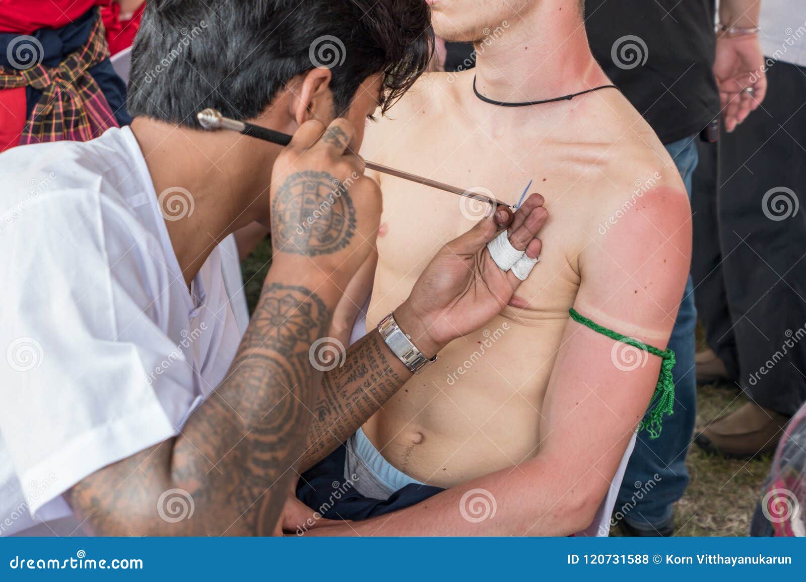 Muay Boran Hawaii  Traditional Thai Sak Yant These tattoos were tapped in  by hand from two different Ajarns These generally represent strength  power protection and good fortune however there are many