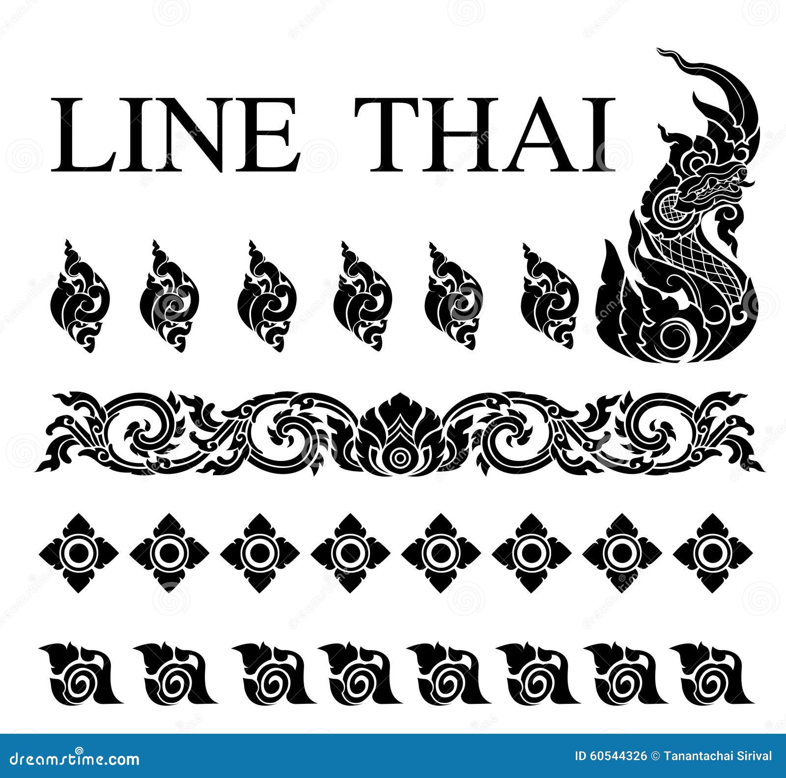 thai art pattern 