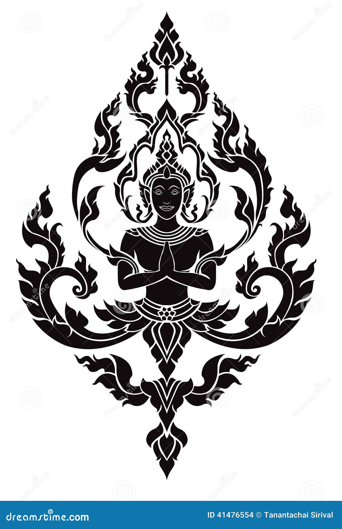 thai arts angel,  pattern