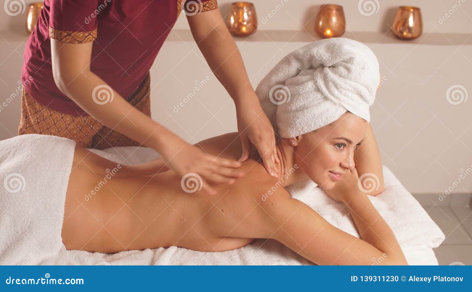 Thai Back Massage, Chinese Massage. Stock Footage - Video of rest,  beautiful: 139311230