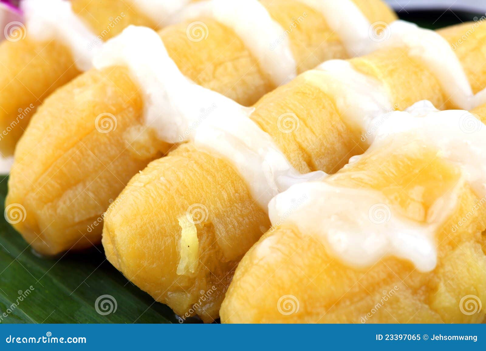 Thai banana dessert stock image. Image of asian, food 23397065