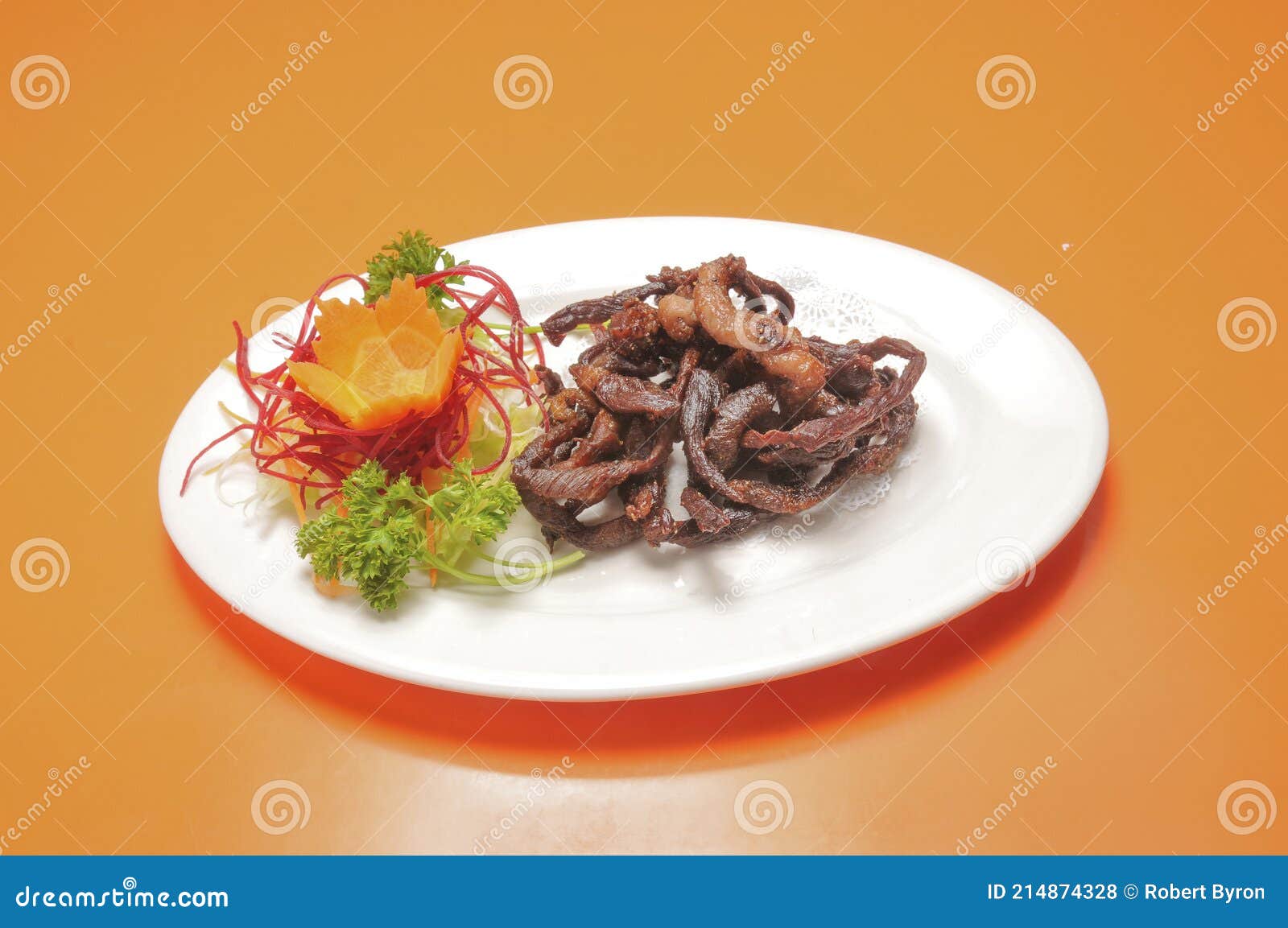 Thai Beef Jerky stock photo. Image of dish, delicious 214874328