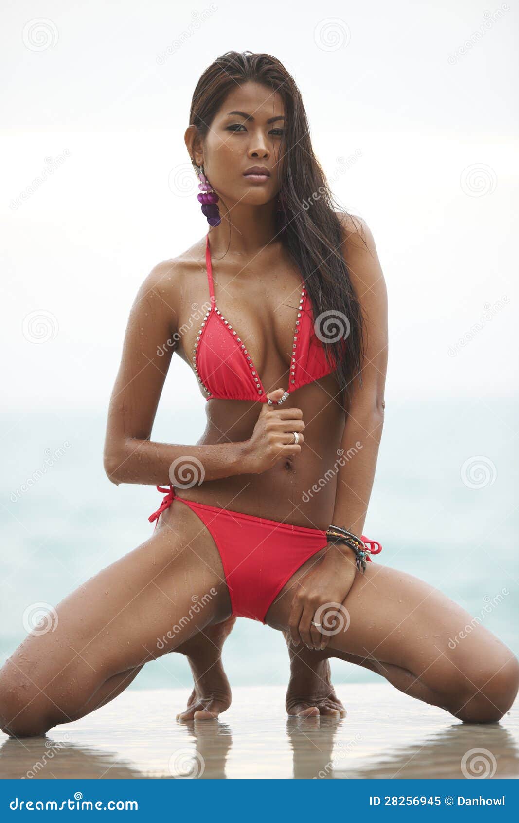 Thai Bikini Model stock image. Image of enjoying, sunny - 28256945