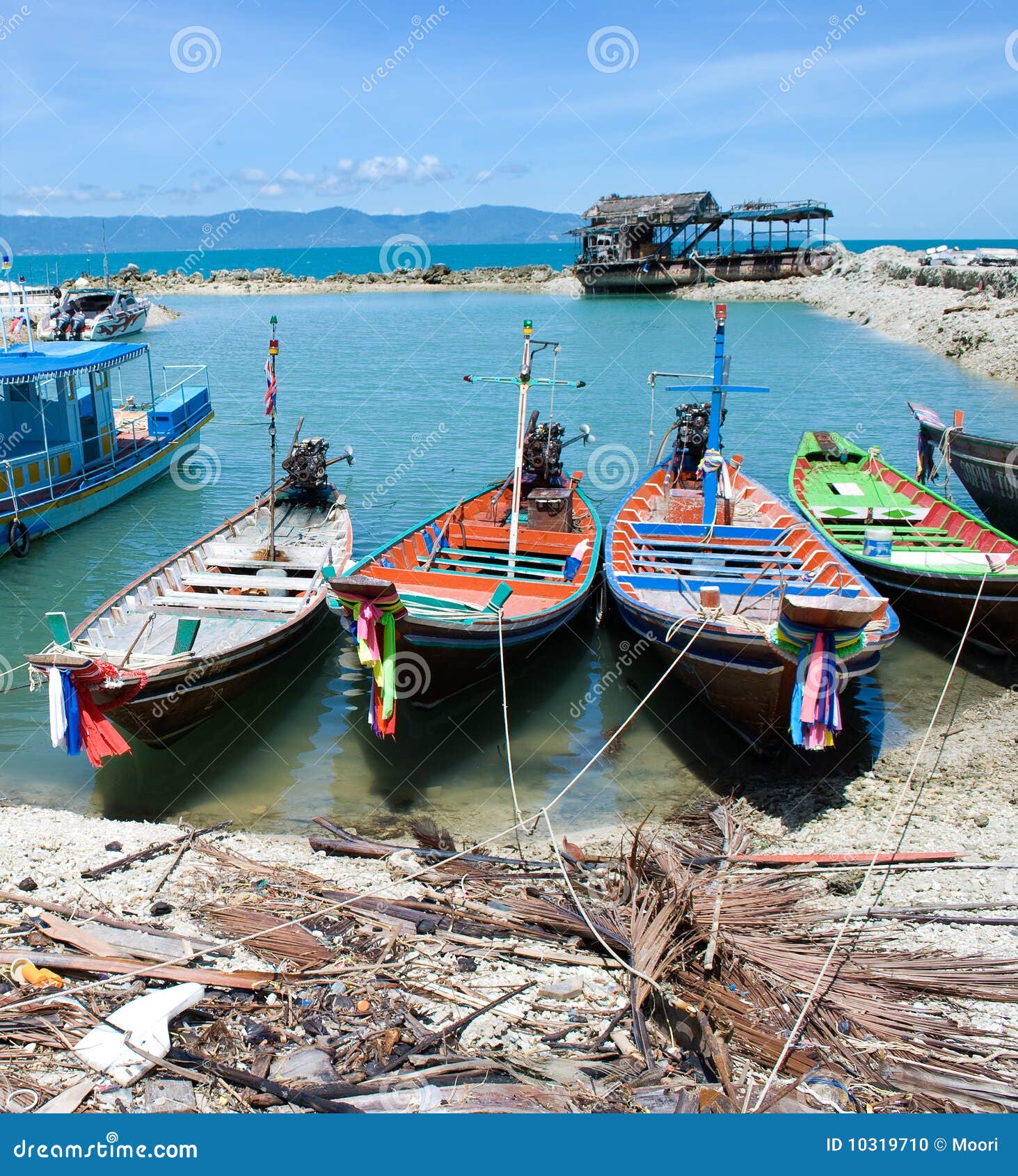 Thai boats stock photo Image of exotic blue relax 