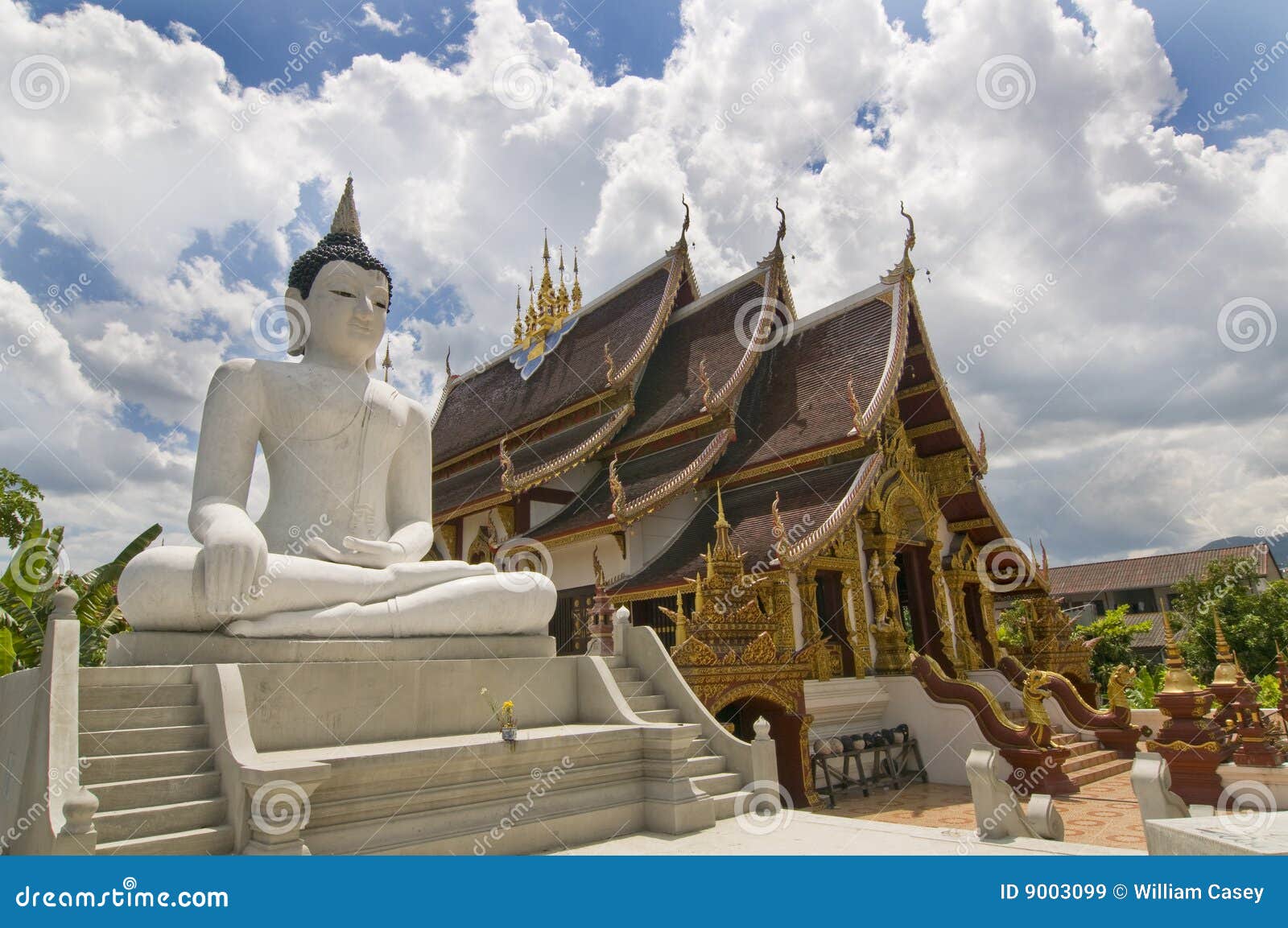 thai buddhist temple in chiang mai