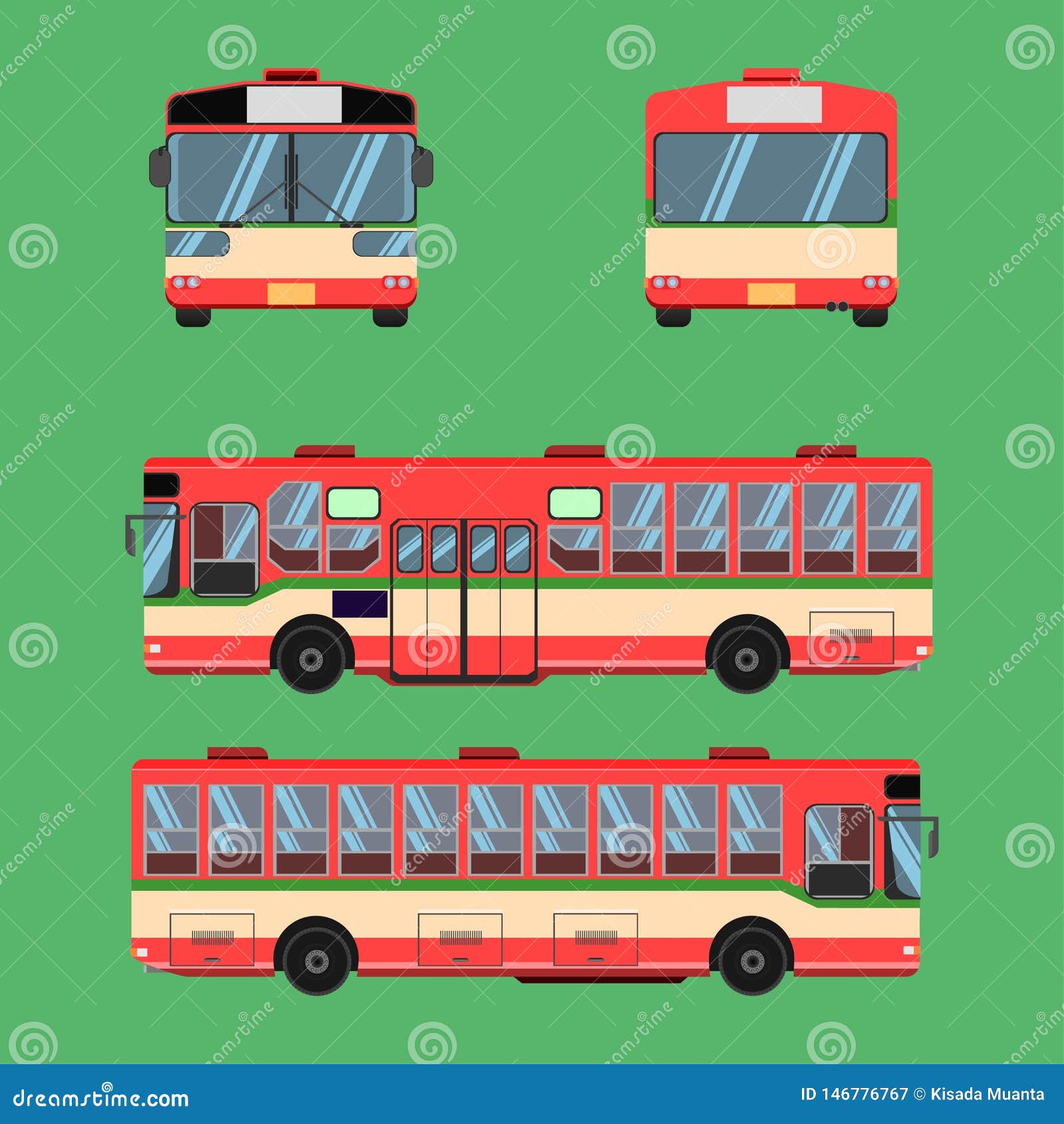 Thai Bus Rot Grün Weiß Transport Auto Fahrer Fahrer Fahrer Fahrer Autobus  Omnibus Schiene Bank Stuhl Stuhl Sessel Sitz Ma Vektor Abbildung -  Illustration von bangkok, auto: 146776767