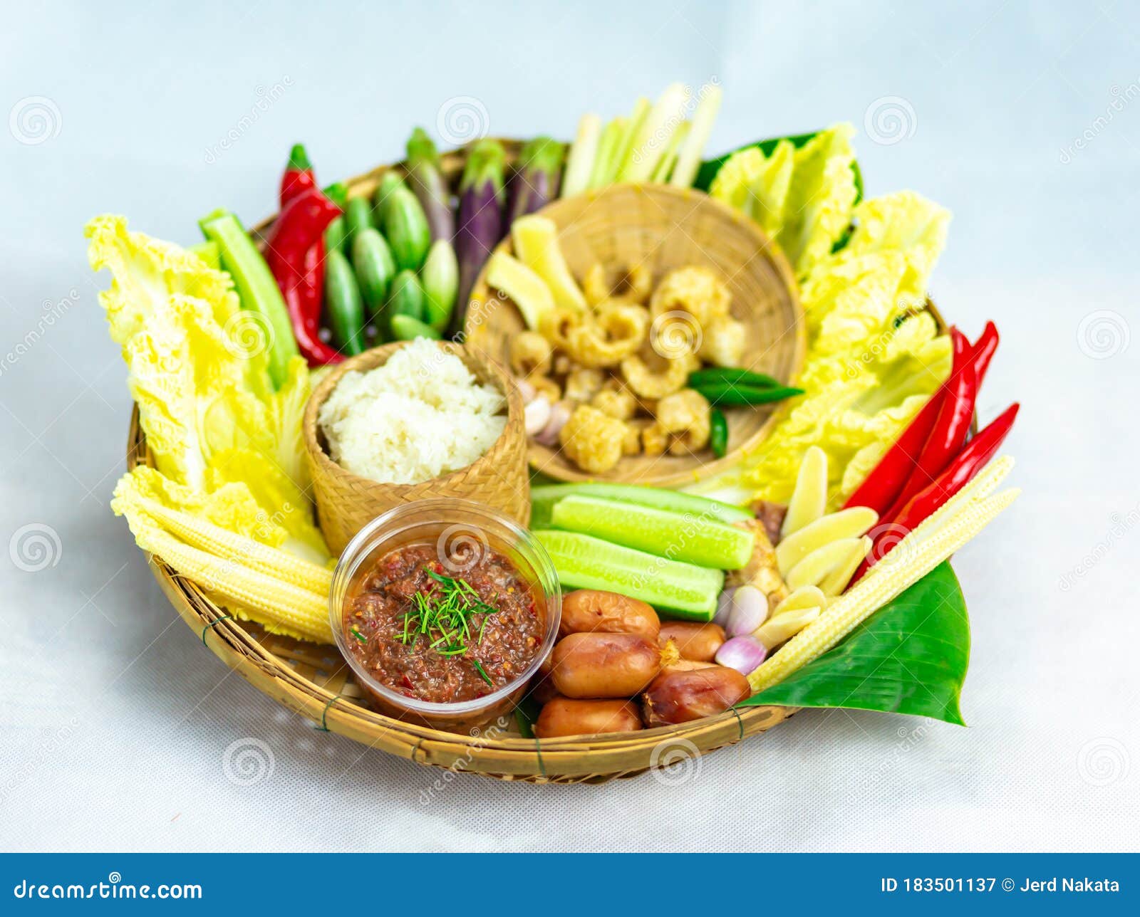 Thai Chili Paste and Fresh Vegetables Thai Food Tasty Stock Image Image of organic, gourmet