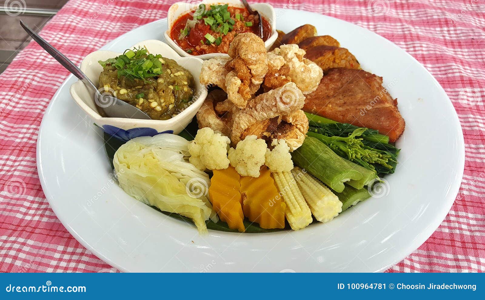 Thai Chili Paste Set Spicy and Yummyin Thai Style Stock Image Image