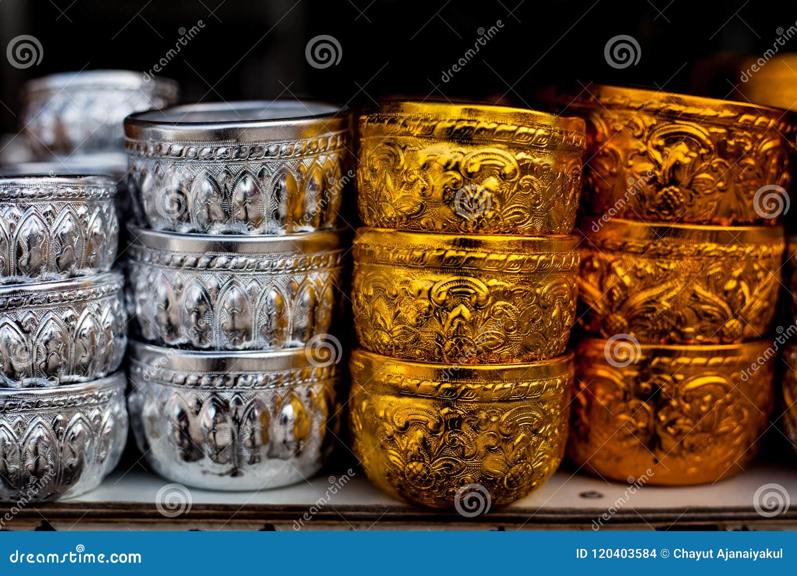 Thai Classic Vintage Cup Container Stock Photo - Image of grey, eggs ...