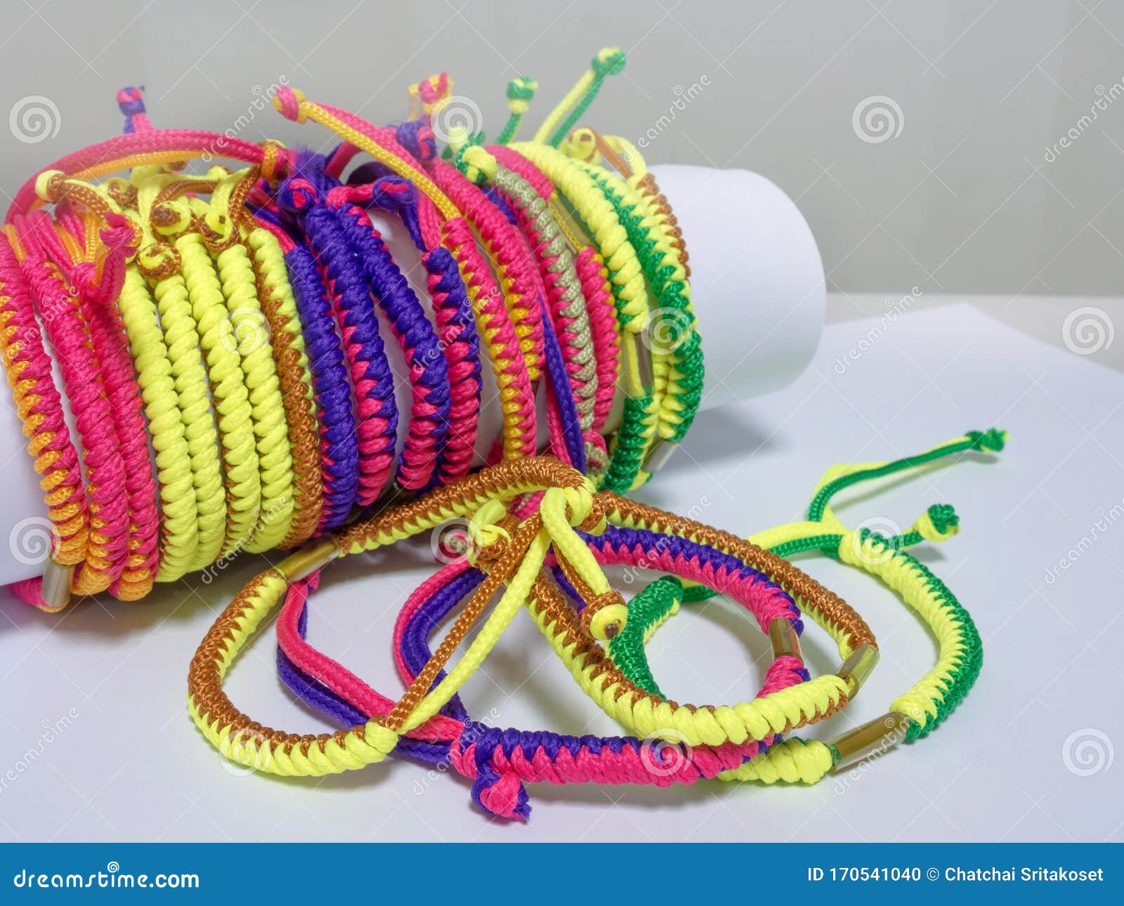 Thai Colorful Hand Holy Thread for Keep Safety, Lucky and Good Luck in