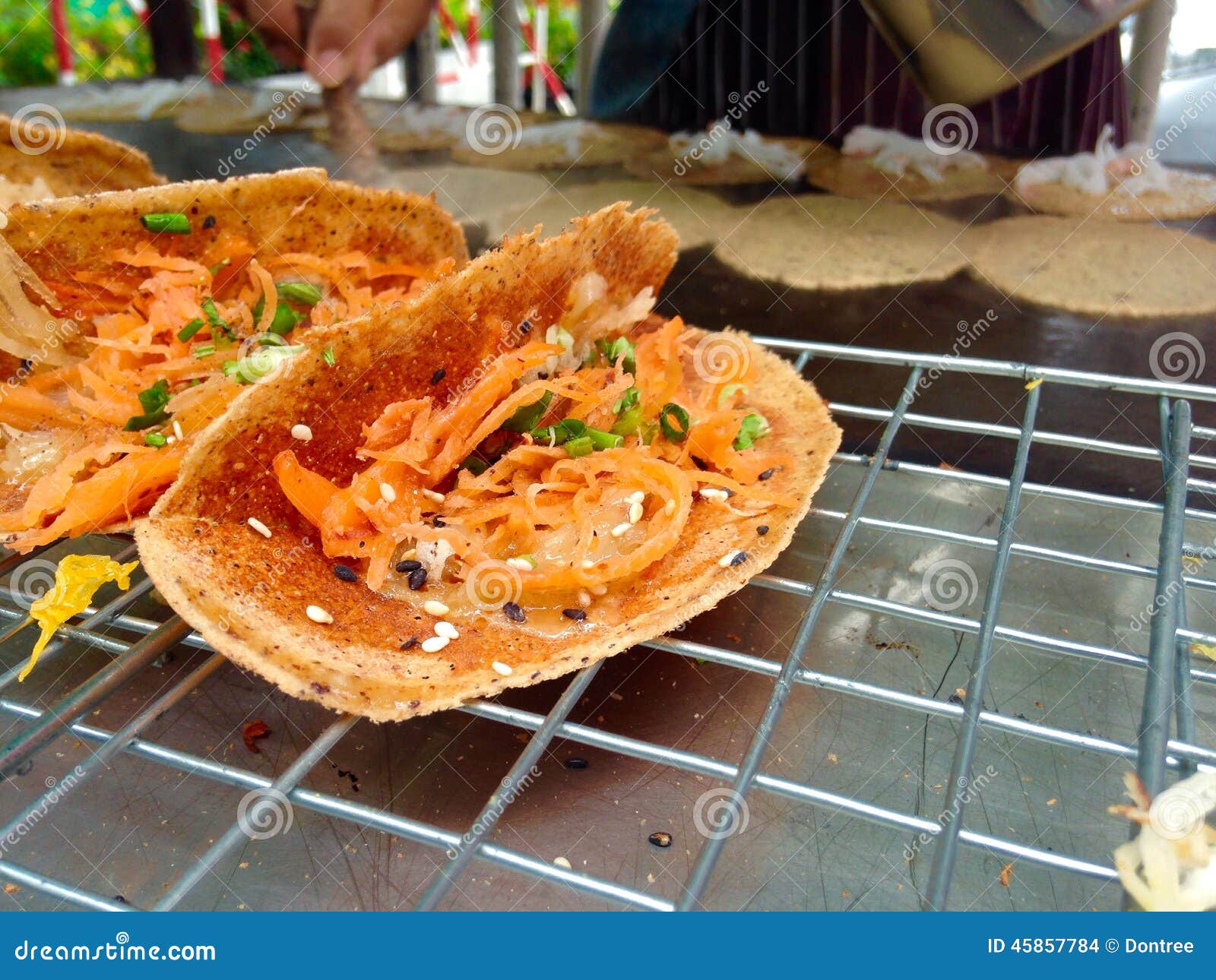 Thai crispy pancake stock photo. Image of crispy, fresh 45857784