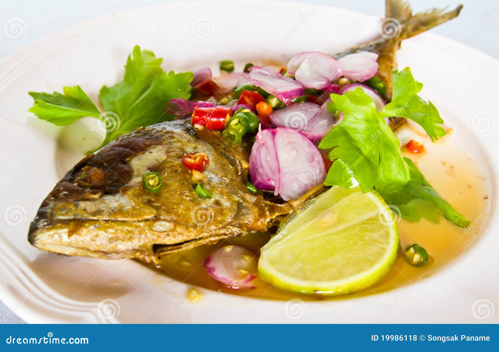 Thai cuisine mackerel stock photo. Image of food, nice 19986118