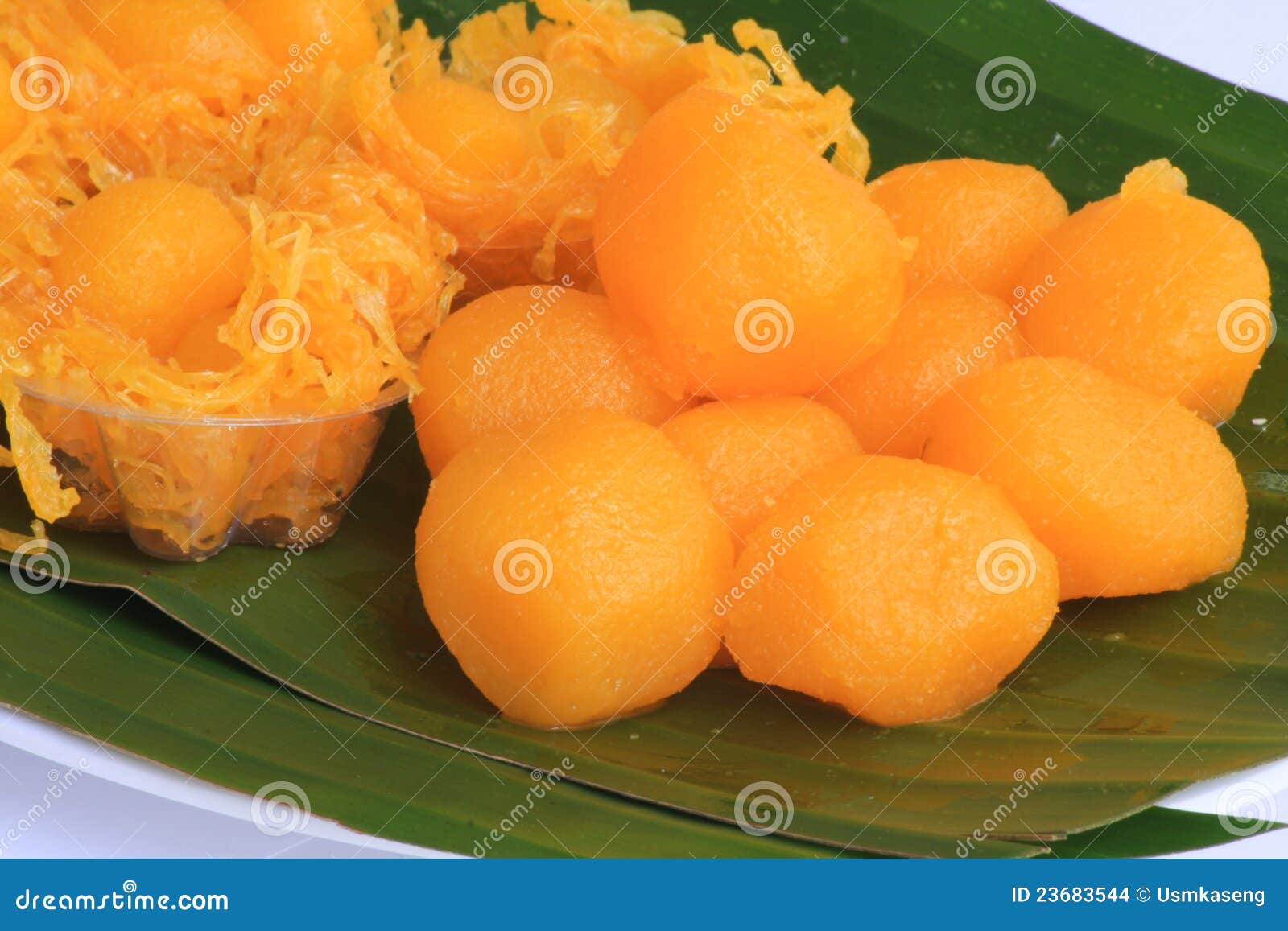 Thai dessert, thong yib stock photo. Image of variety 23683544