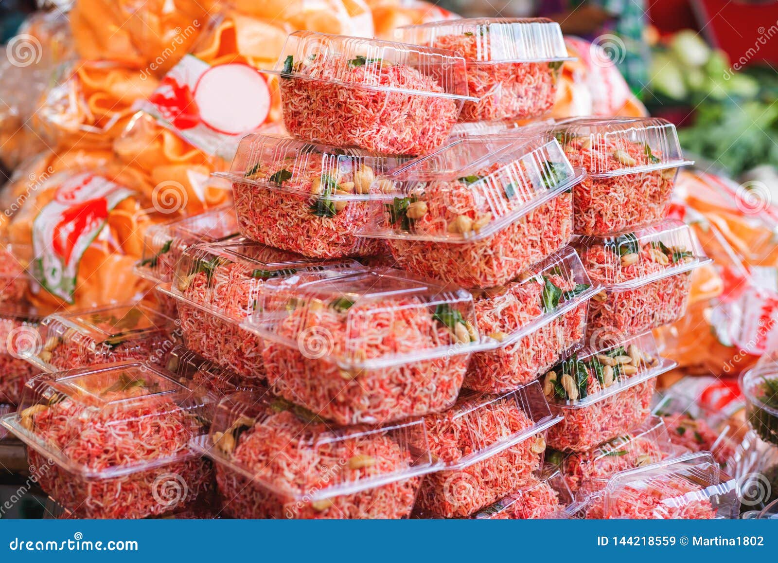 Dried Shrimp Appetizer stock image. Image of dried, tasty 144218559