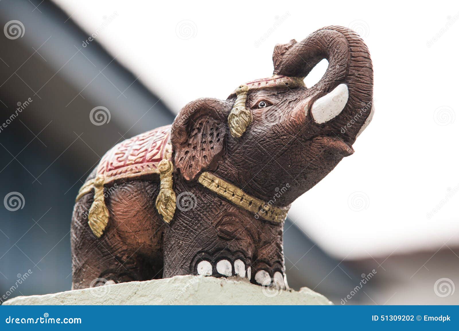 The thai elephant statue stock photo. Image of copper 51309202